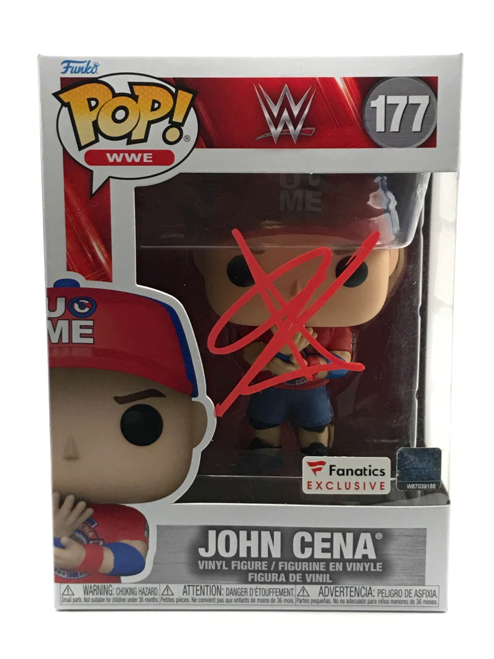JOHN CENA SIGNED FUNKO POP - WWOC COA (1 of 2)