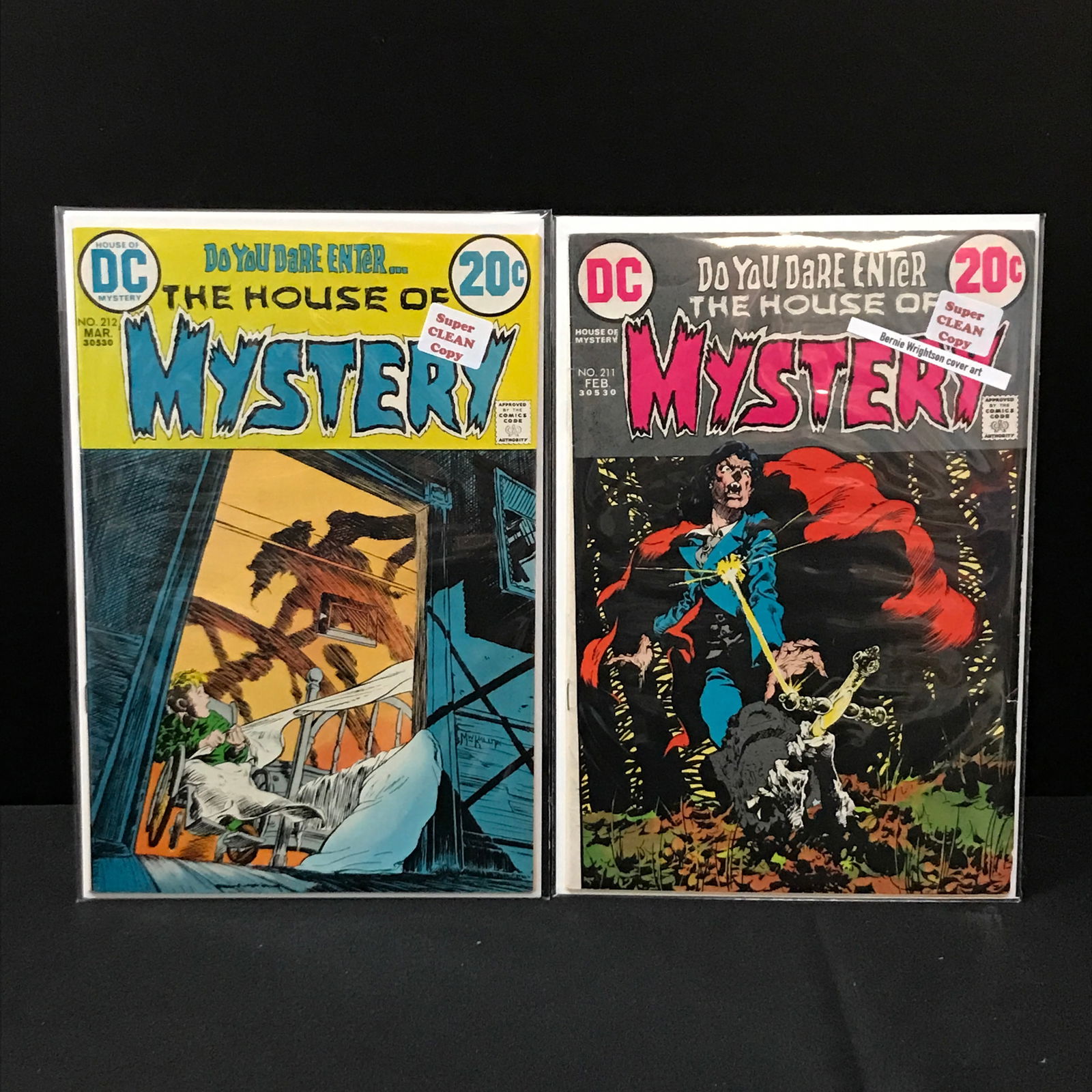 LOT OF 2 HOUSE OF MYSTERY COMICS #211-212 - DC COMICS (1 of 1)