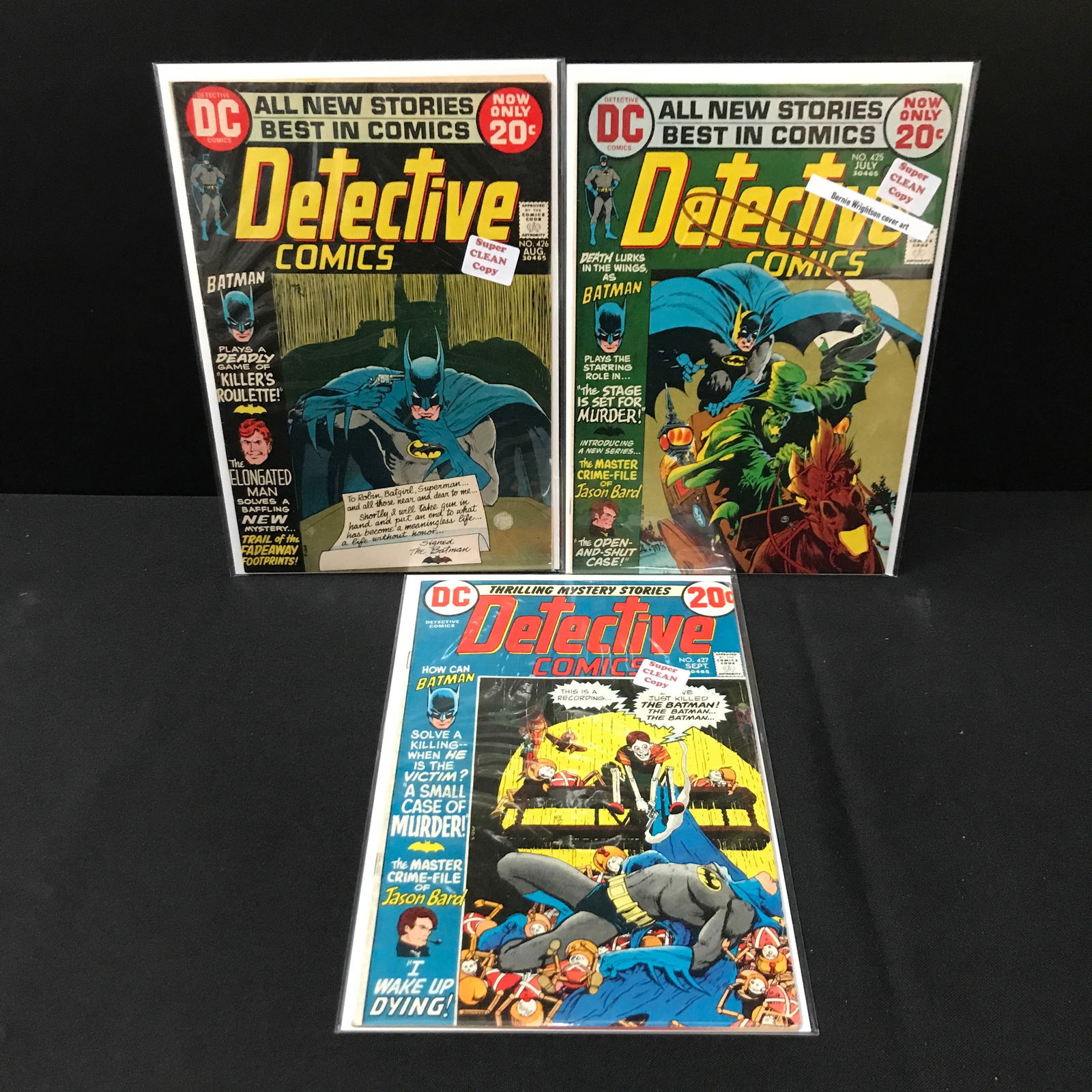 LOT OF 3 DETECTIVE COMICS #425-427 - DC COMICS (1 of 1)