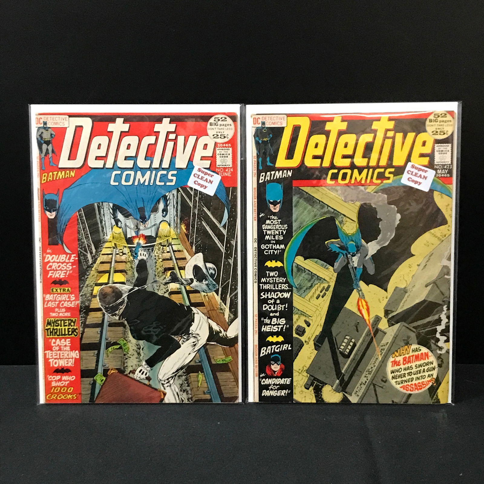 LOT OF 2 DETECTIVE COMICS #423-424 - DC COMICS (1 of 1)