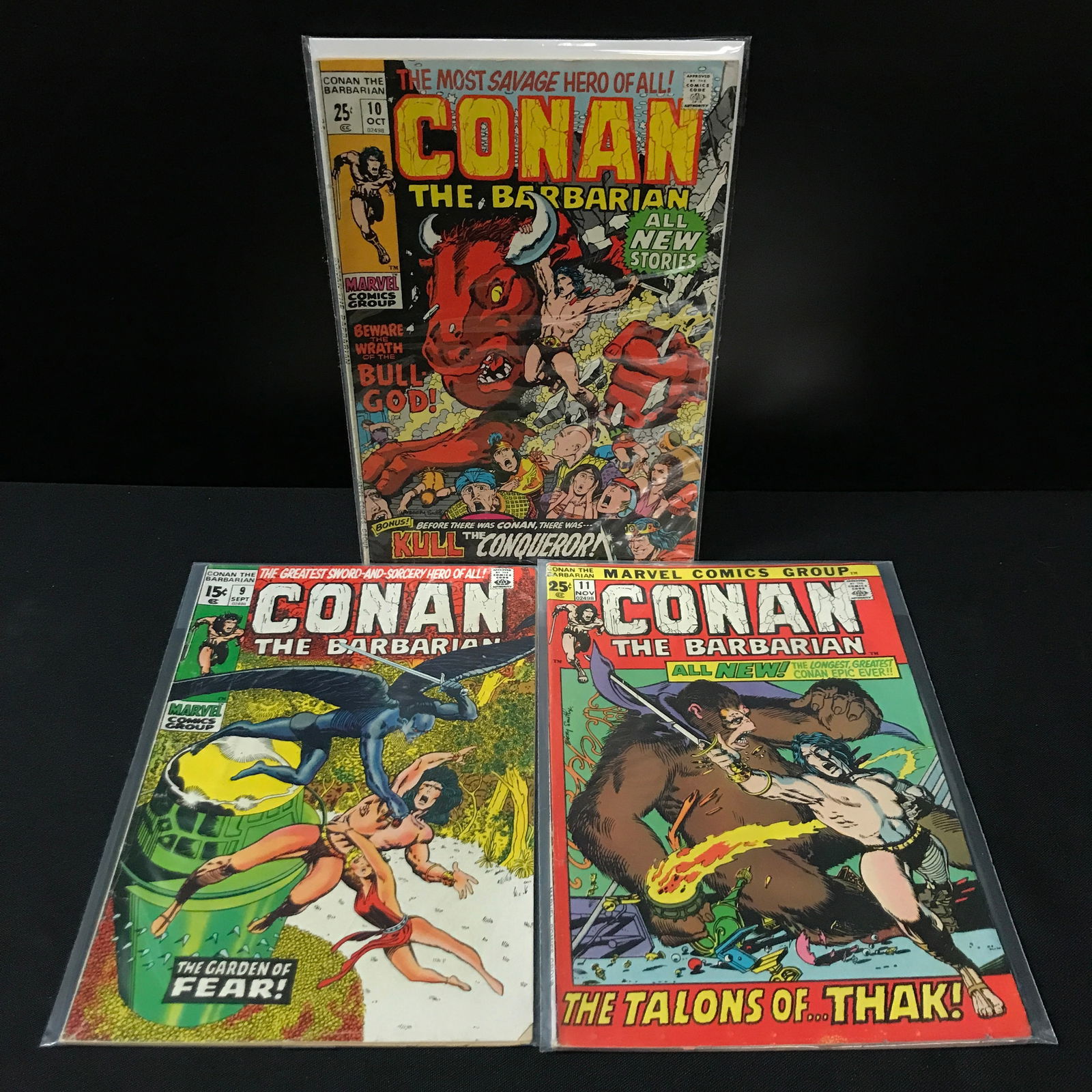 LOT OF 3 CONAN THE BARBARIAN COMICS - MARVEL COMICS (1 of 1)