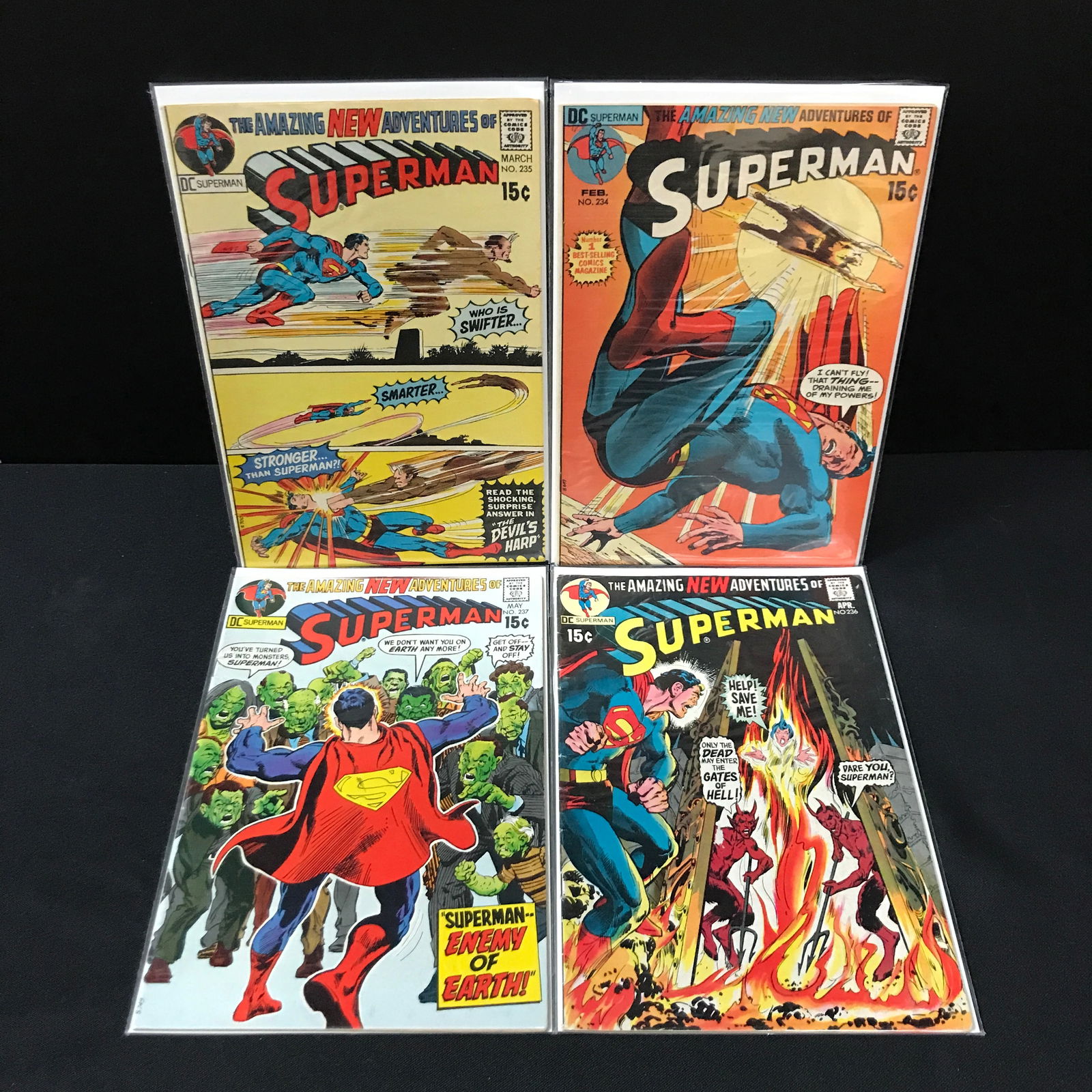 LOT OF 4 SUPERMAN COMICS - DC COMICS: Prices are in Canadian dollars