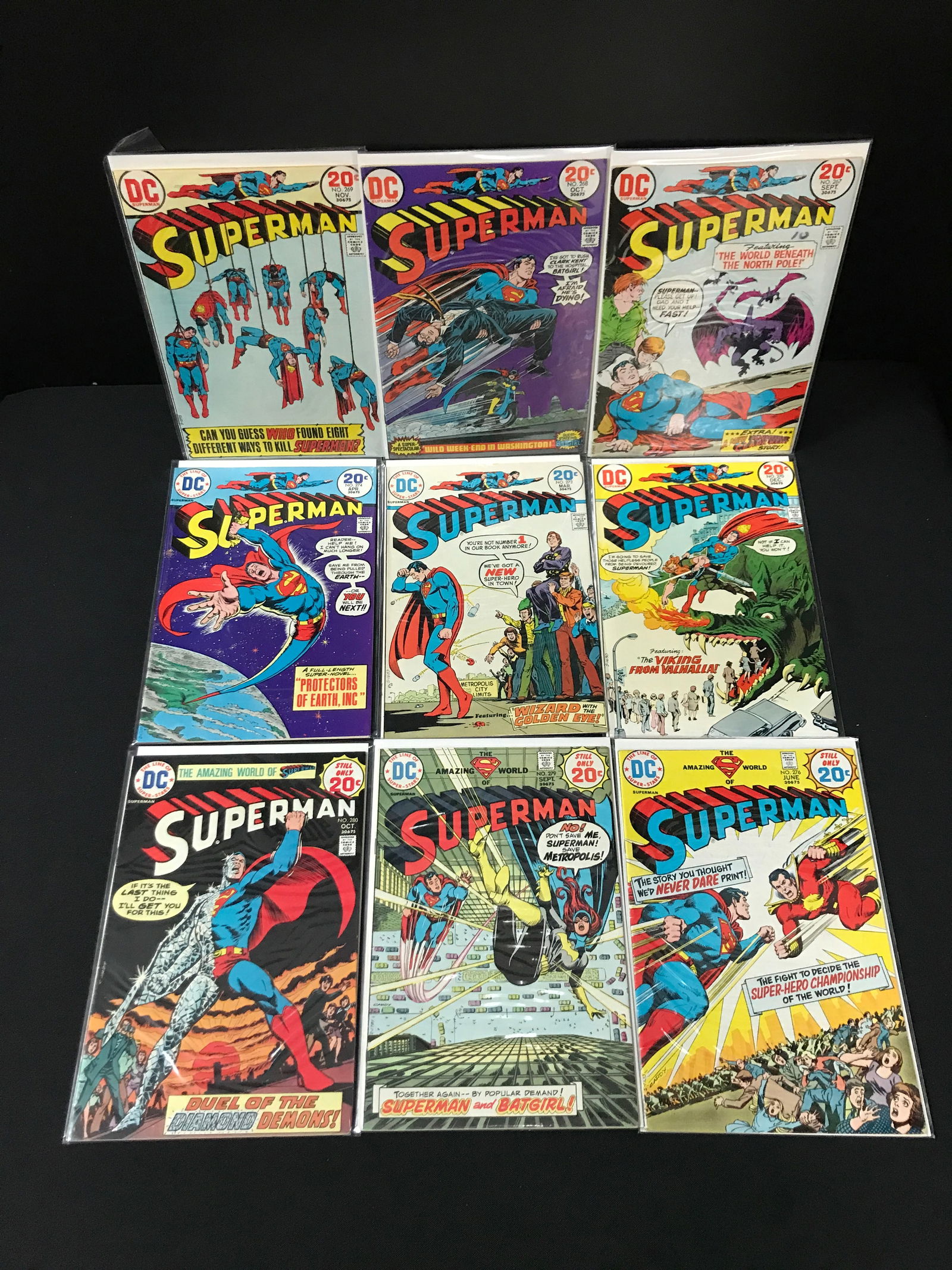 LOT OF 9 SUPERMAN COMICS - DC COMICS (1 of 1)