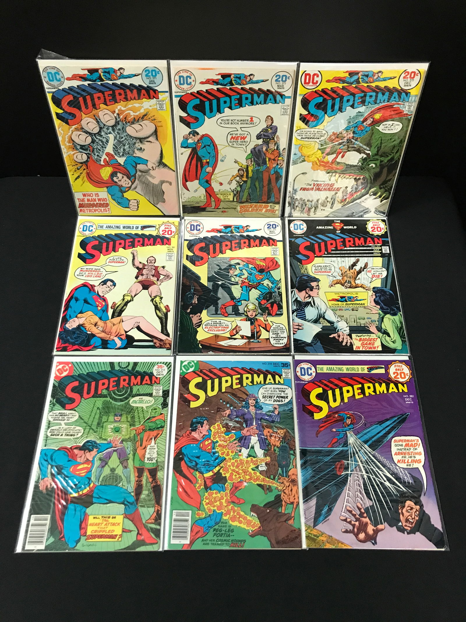 LOT OF 9 SUPERMAN COMICS - DC COMICS (1 of 1)