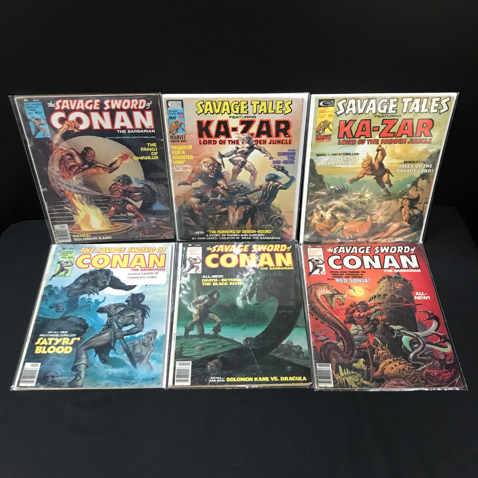LOT OF 6 SAVAGE COMICS: Prices are in Canadian dollars