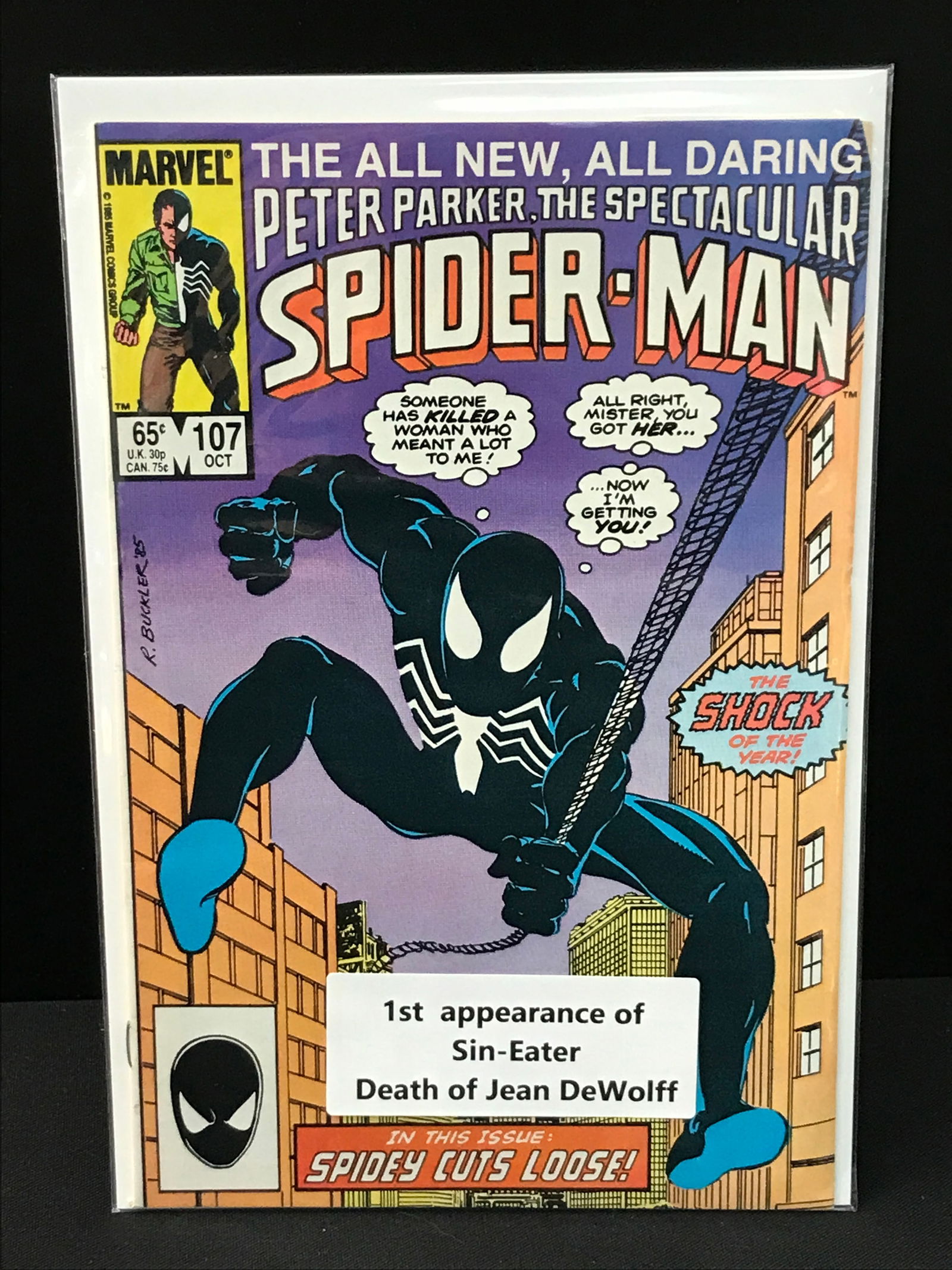 PETER PARKER THE SPECTACULAR SPIDERMAN #107 - MARVEL COMICS (1 of 1)