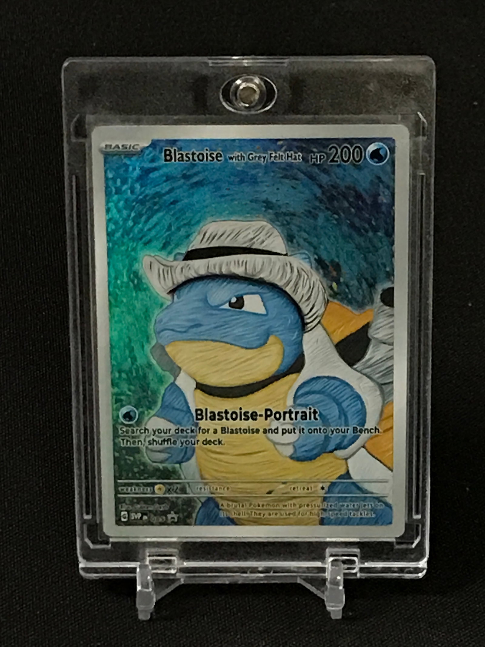 BLASTOISE WITH GREY FELT HAT POKEMON TRADING CARD: Prices are in Canadian Dollars