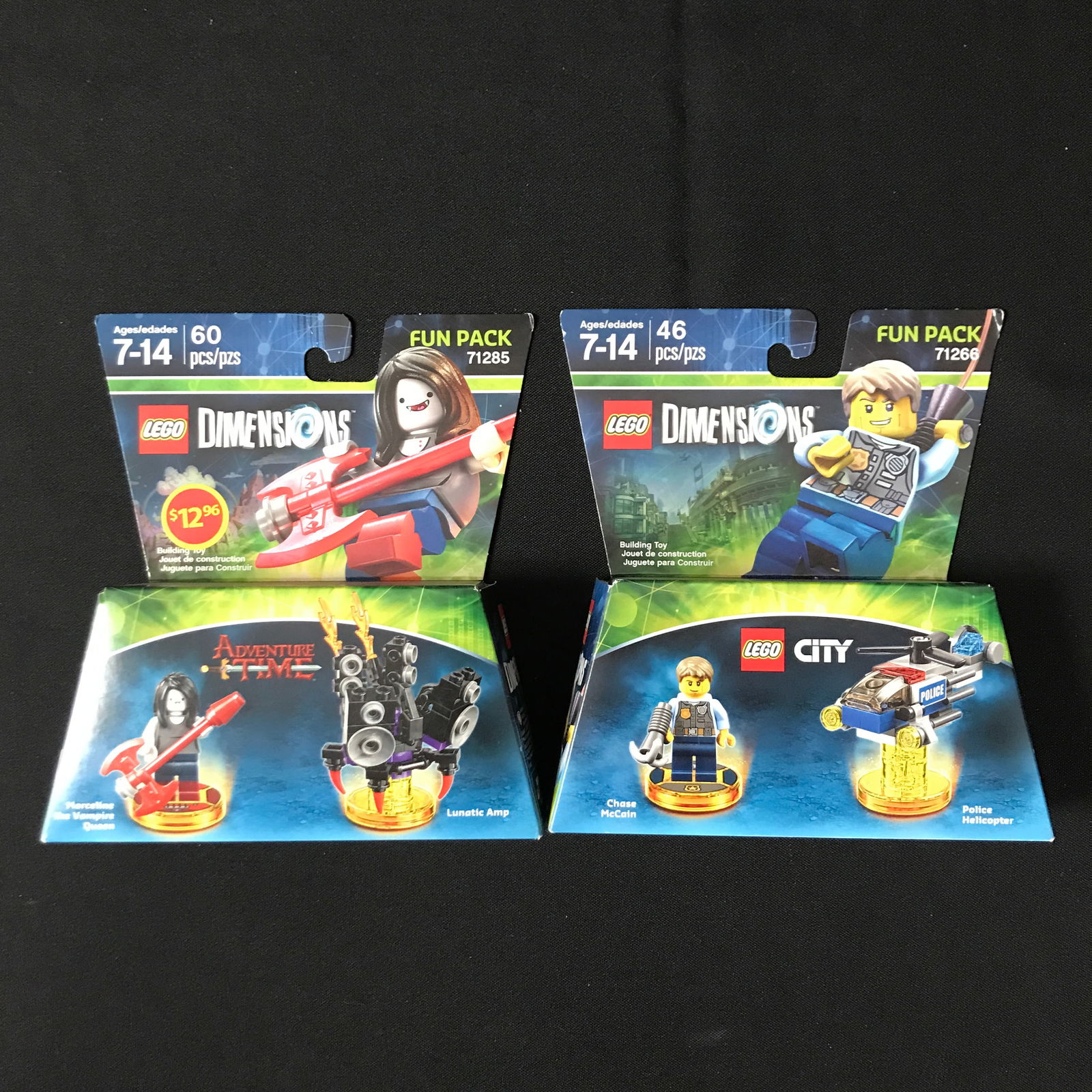 LOT OF 2 LEGO DIMENSIONS FUN PACKS IN ORIGINAL PACKAGING RETIRED SEALED: Prices are in Canadian dollars