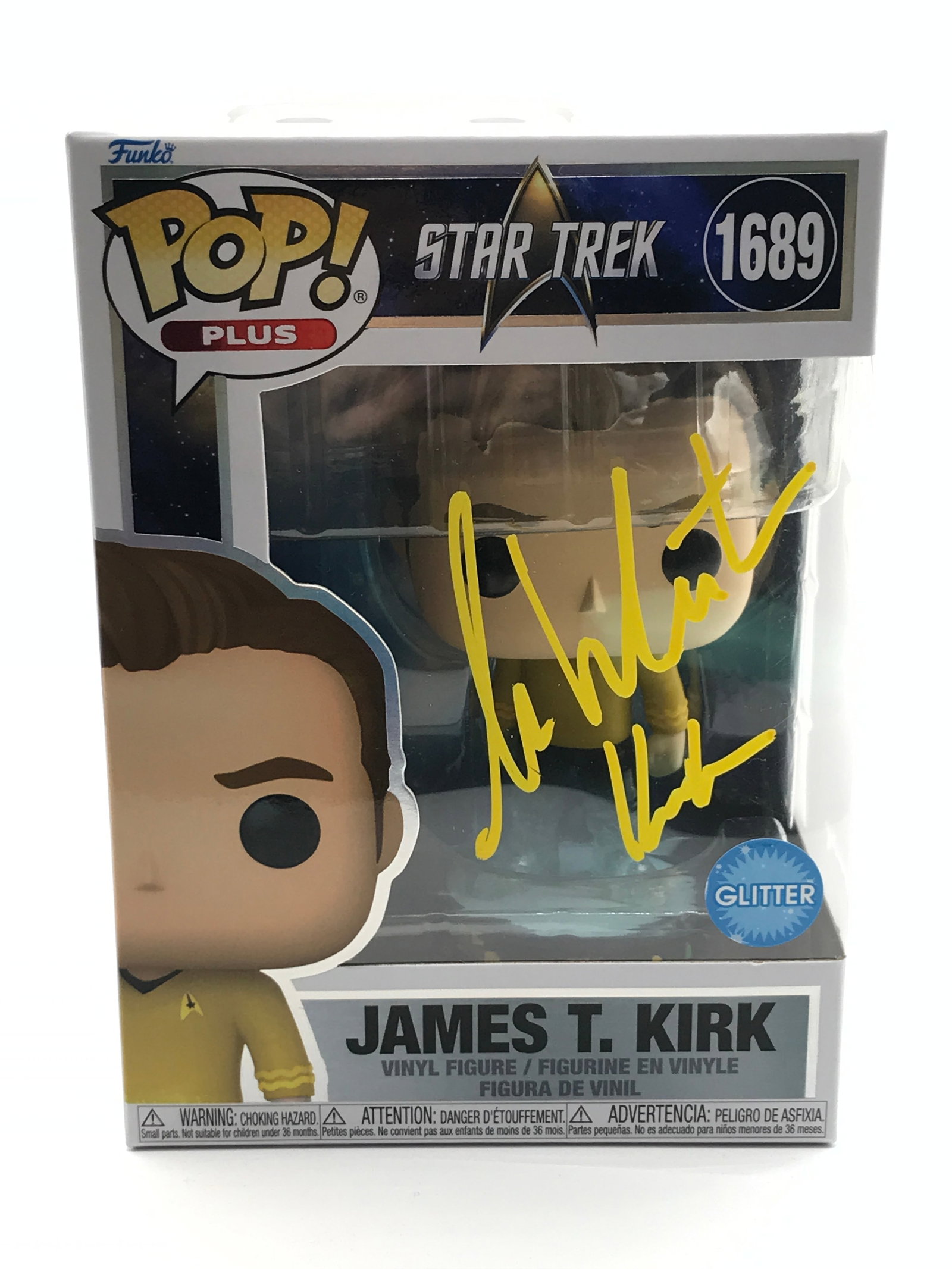 WILLIAM SHATNER SIGNED JAMES T. KIRK FUNKO POP - WWOC COA: Prices are in Canadian dollars