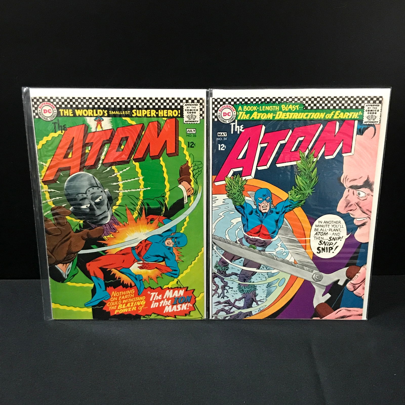 LOT OF 2 THE ATOM COMICS #24-25 - DC COMICS: Prices are in Canadian dollars