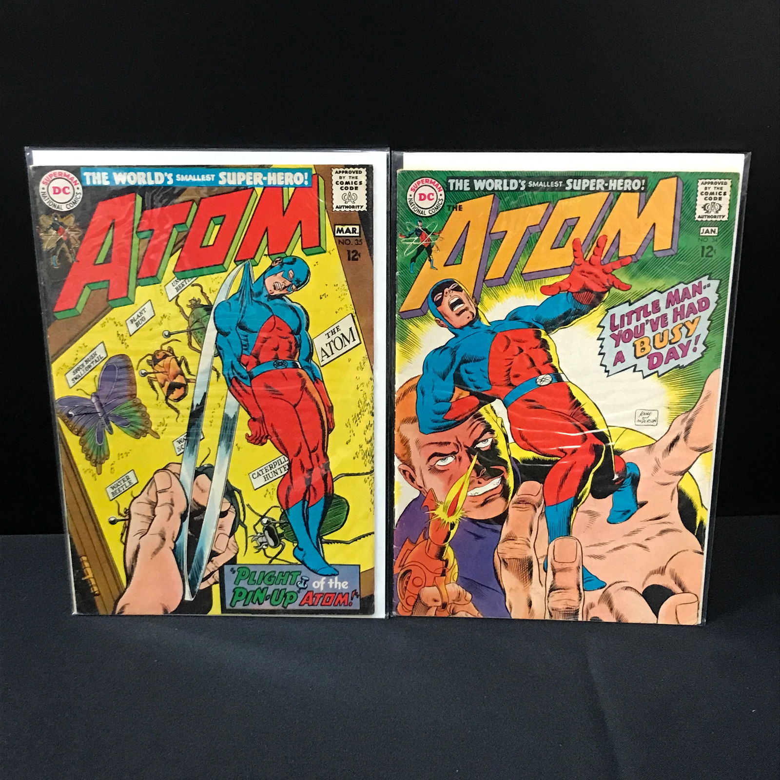 LOT OF 2 THE ATOM COMICS #34-35 - DC COMICS: Prices are in Canadian dollars