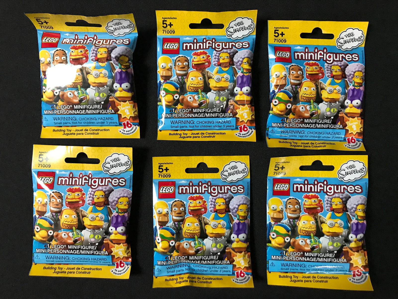 LOT OF 6 PACKS OF LEGO SIMPSONS MINI FIGURES SEALED RETIRED (1 of 1)