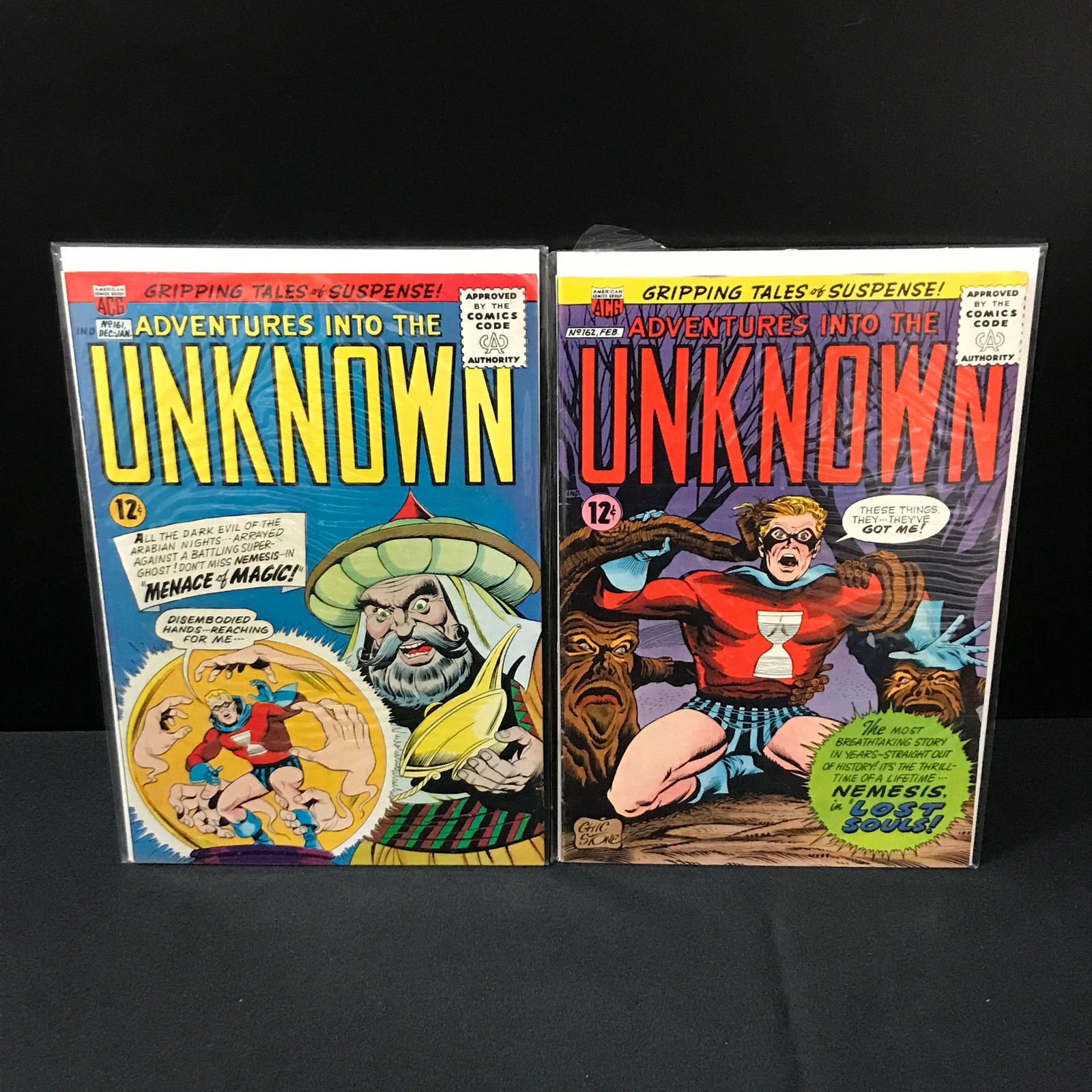 LOT OF 2 ADVENTURES INTO THE UNKNOWN COMICS #161-162 - ACG (1 of 1)