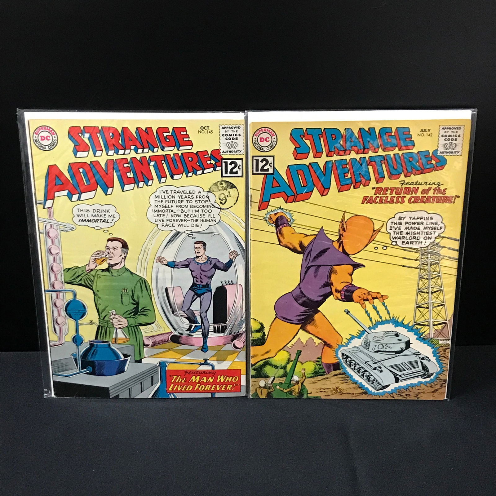 LOT OF 2 STRANGE ADVENTURES COMICS - DC COMICS (1 of 1)