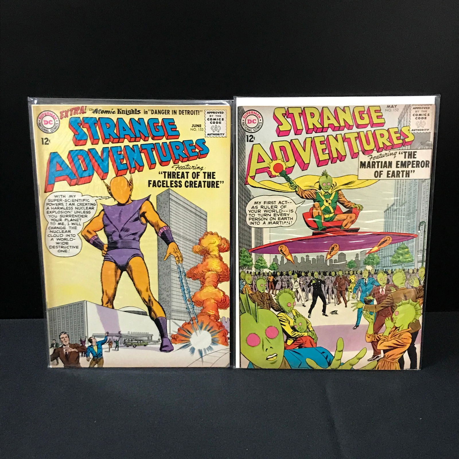 LOT OF 2 STRANGE ADVENTURES COMICS #152-153 - DC COMICS (1 of 1)
