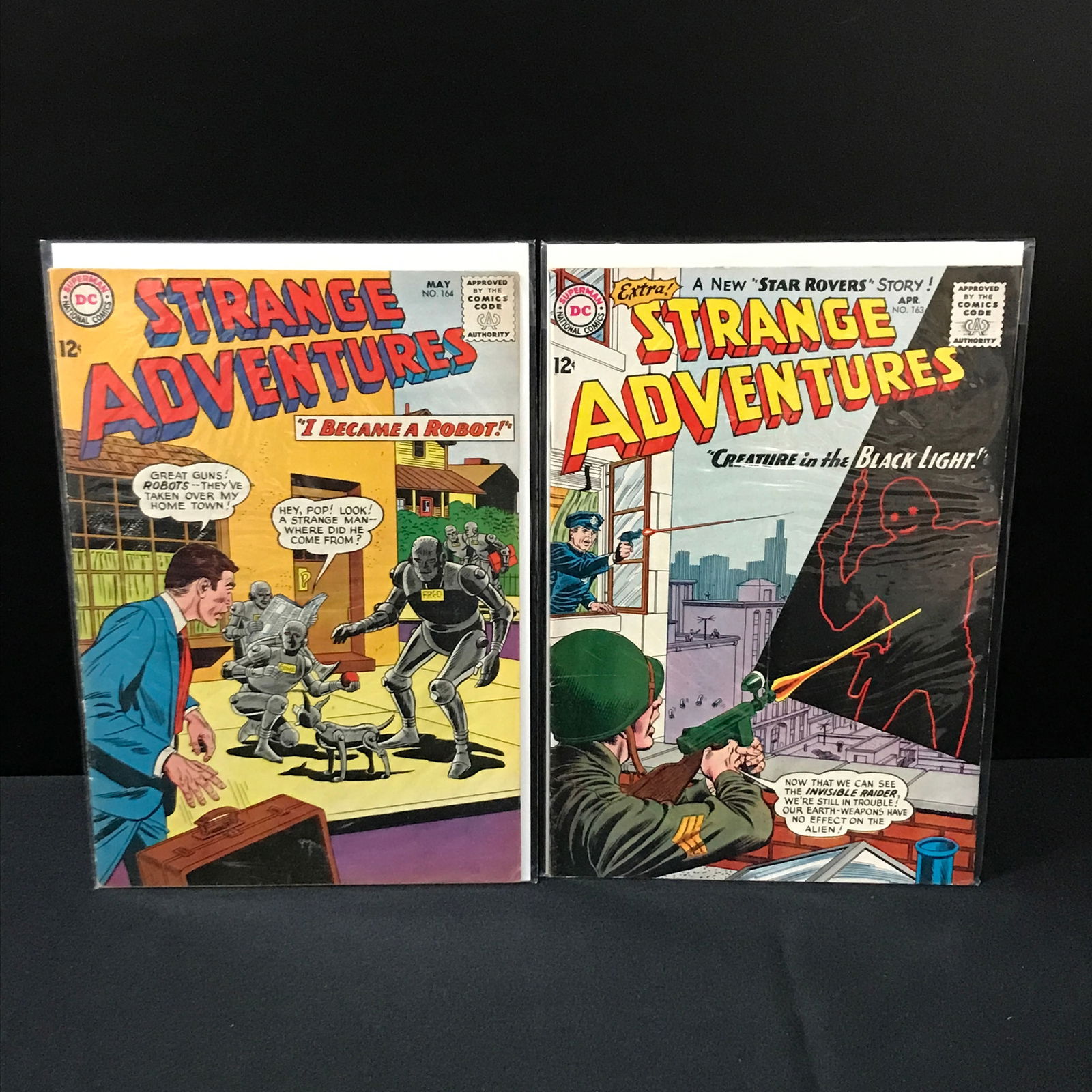 LOT OF 2 STRANGE ADVENTURES COMICS #163-164 - DC COMICS (1 of 1)