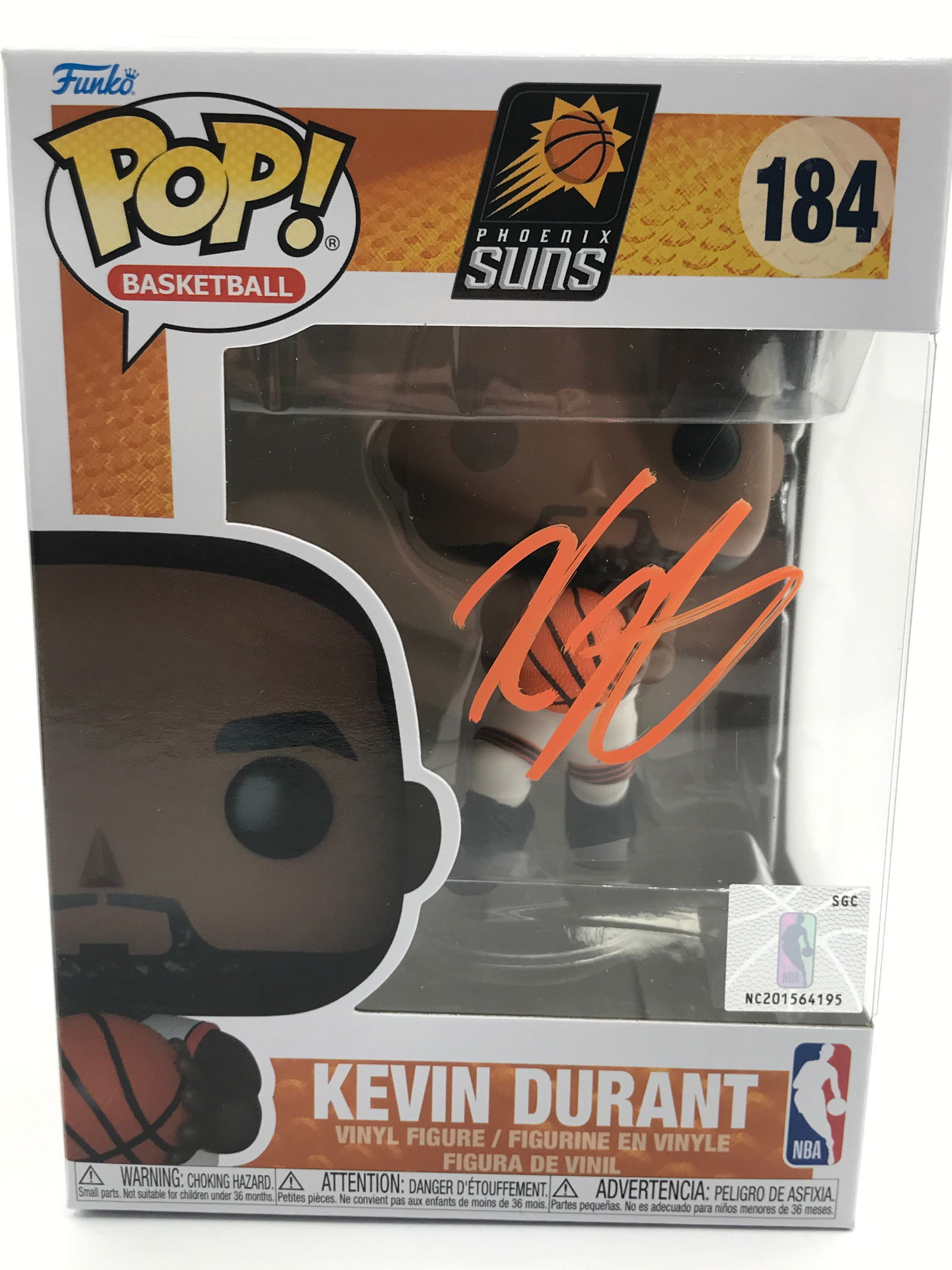 KEVIN DURANT SIGNED FUNKO POP - ACE COA (1 of 2)