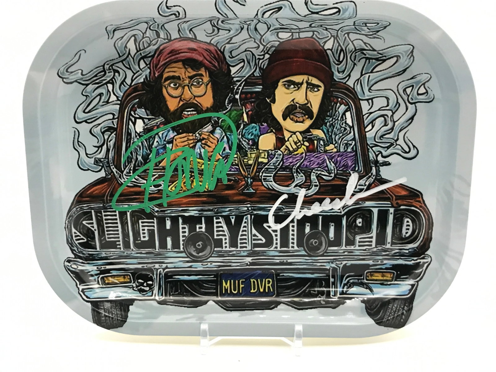 TOMMY CHONG AND MARIN CHEECH SIGNED ASH TRAY (KB COA): Prices are in Canadian dollars