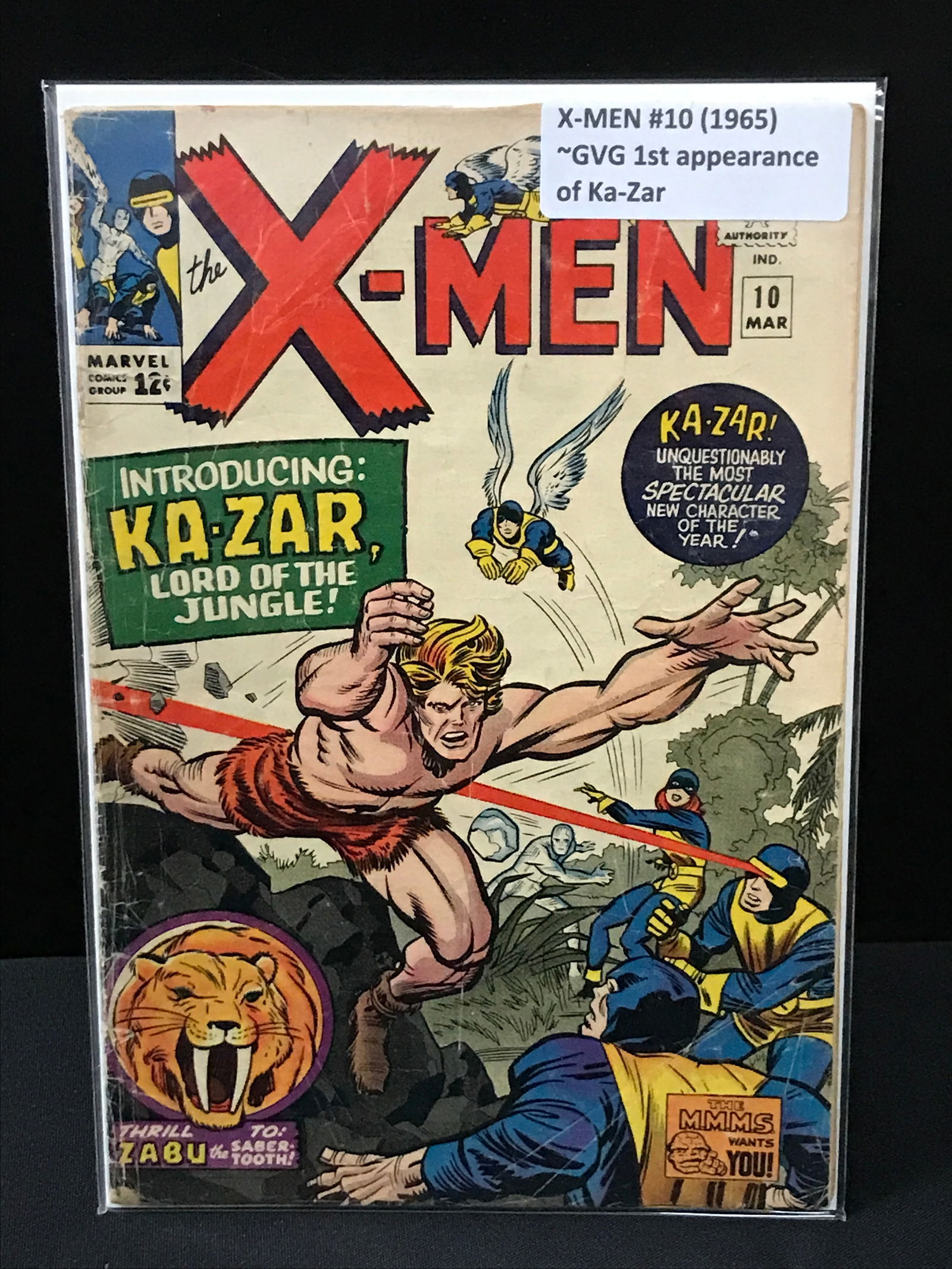 X-MEN #10 1ST APPEARANCE OF KA-ZAR - MARVEL COMICS (1 of 1)