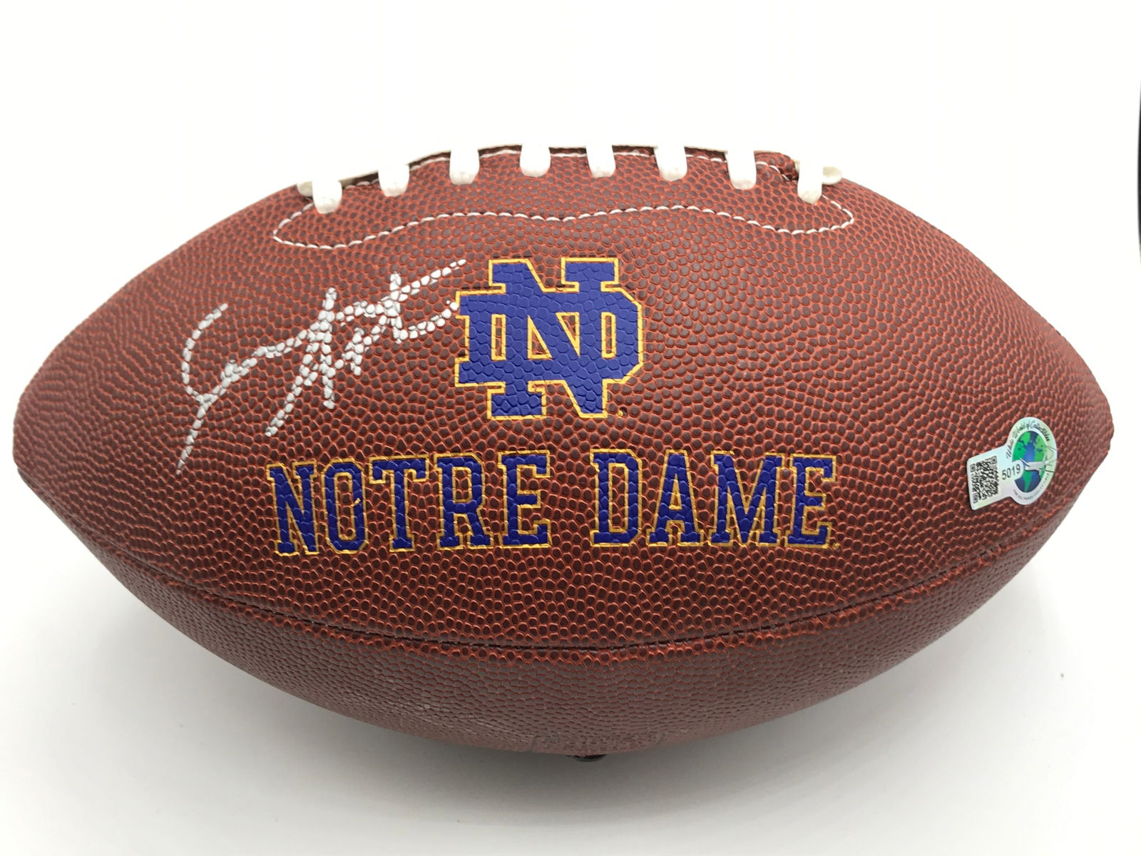 SEAN ASTIN SIGNED NOTRE DAME FOOTBALL - WWOC COA (1 of 1)