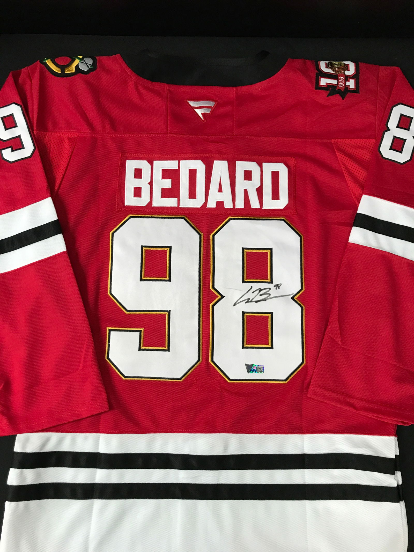 CONNOR BEDARD SIGNED CHICAGO BLACKHAWKS JERSEY - ACE COA (1 of 3)