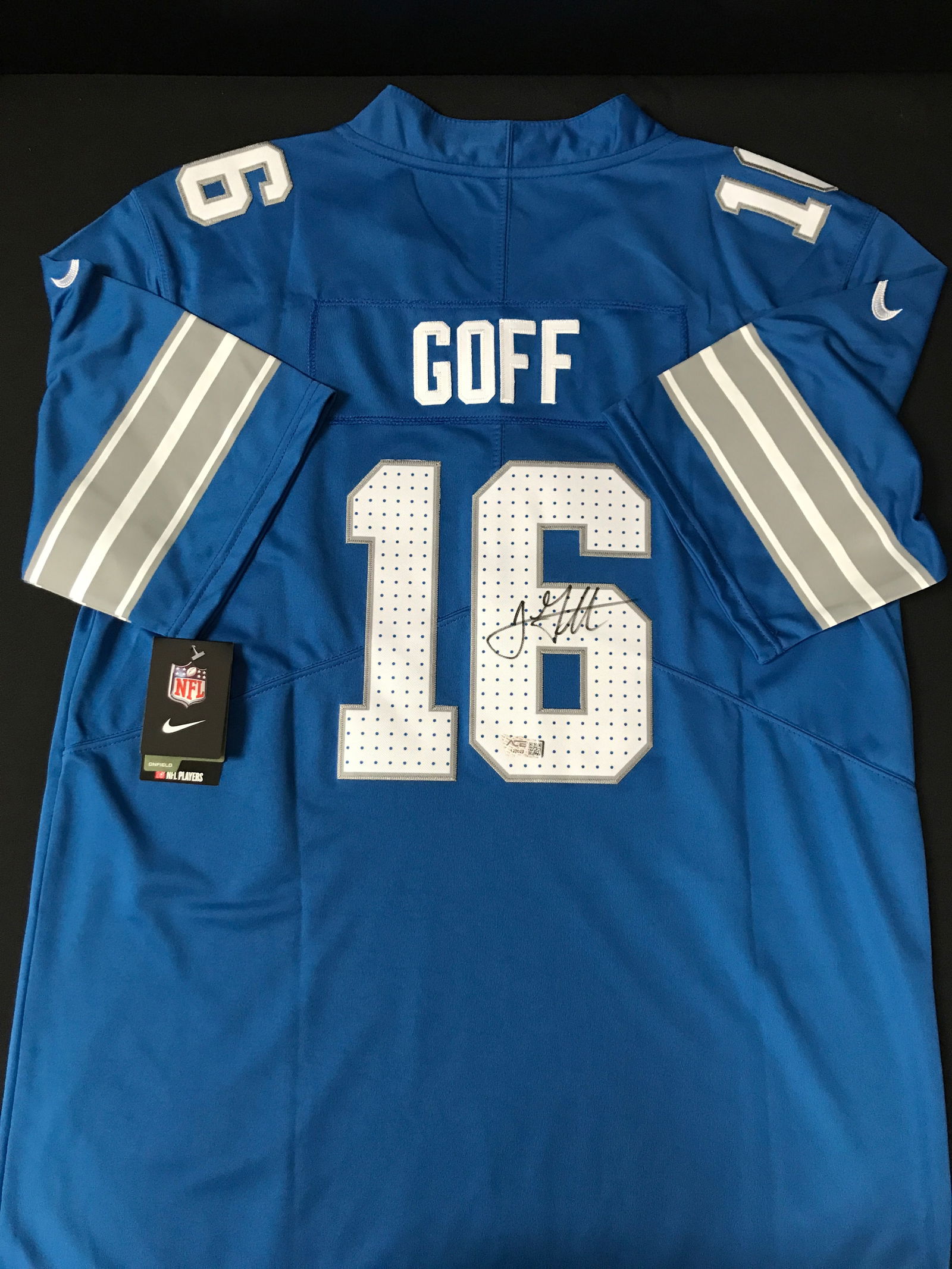 JARED GOFF SIGNED DETROIT LIONS JERSEY - ACE COA (1 of 3)