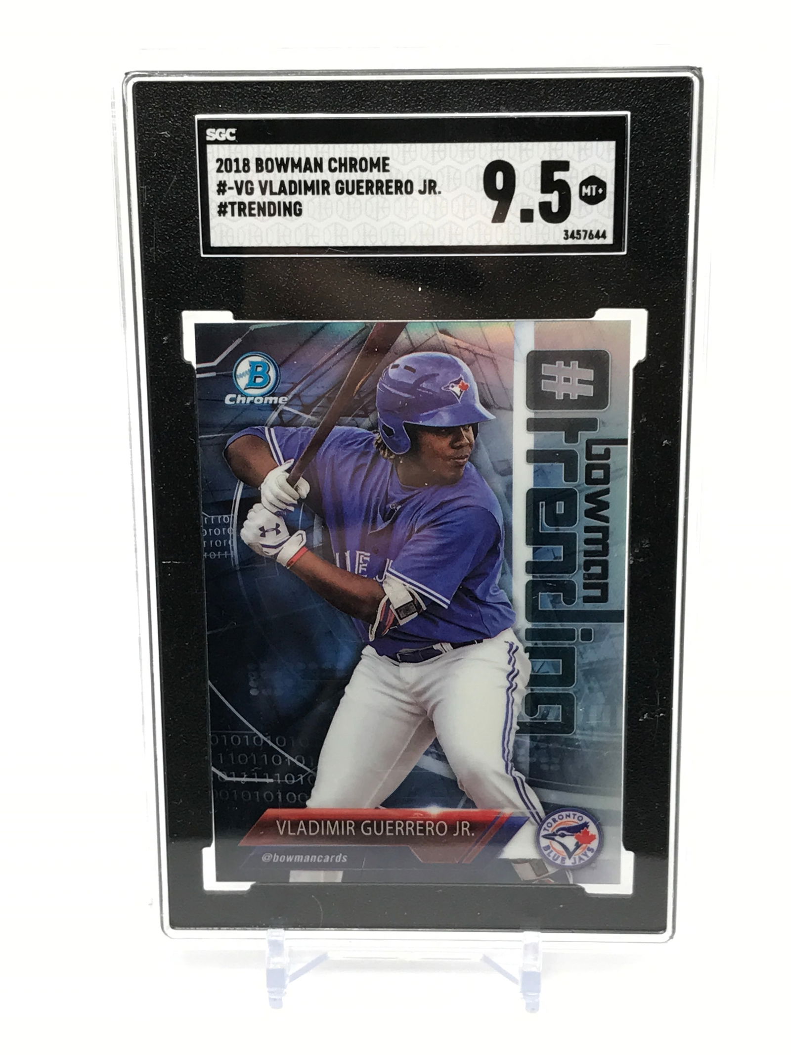 2018 BOWMAN CHROME VLADIMIR GUERRERO JR TRADING CARD - SGC GRADE 9.5 (1 of 2)