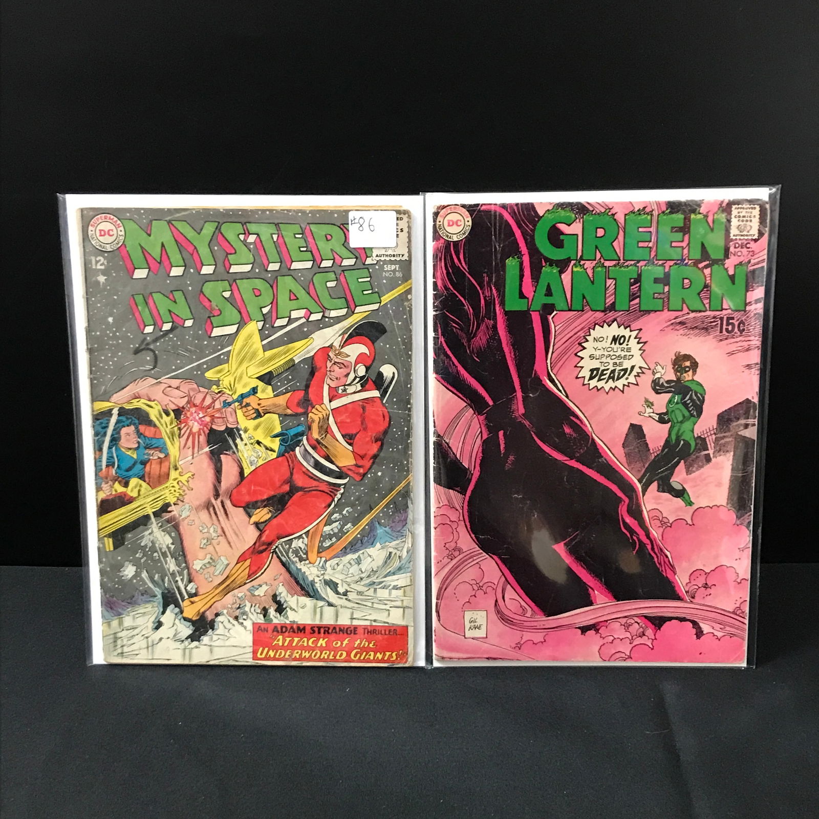 LOT OF 2 SILVER AGE DC COMICS MYSTERY IN SPACE AND GREEN LANTERN (1 of 1)
