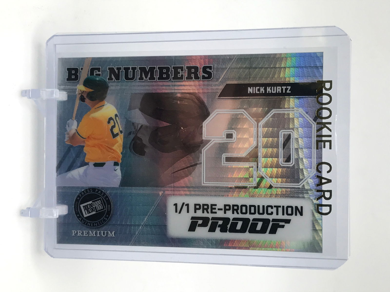 NICK KURTS BIG NUMBERS PRE-PRODUCTION 1/1 ROOKIE CARD: Prices are in Canadian dollars