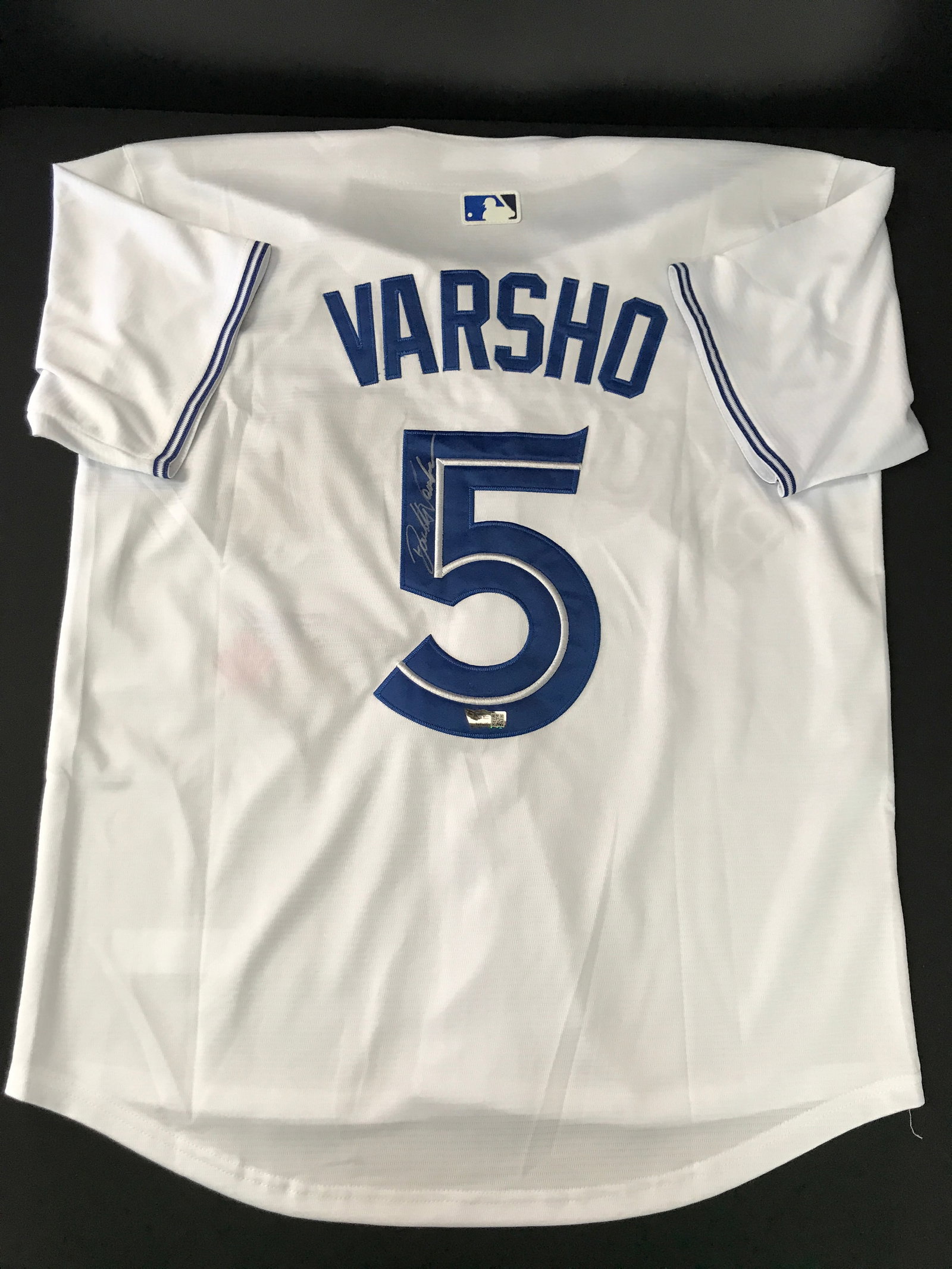 DAULTON VARSHO SIGNED TORONTO BLUE JAYS JERSEY - ACE COA: Prices are in Canadian dollars