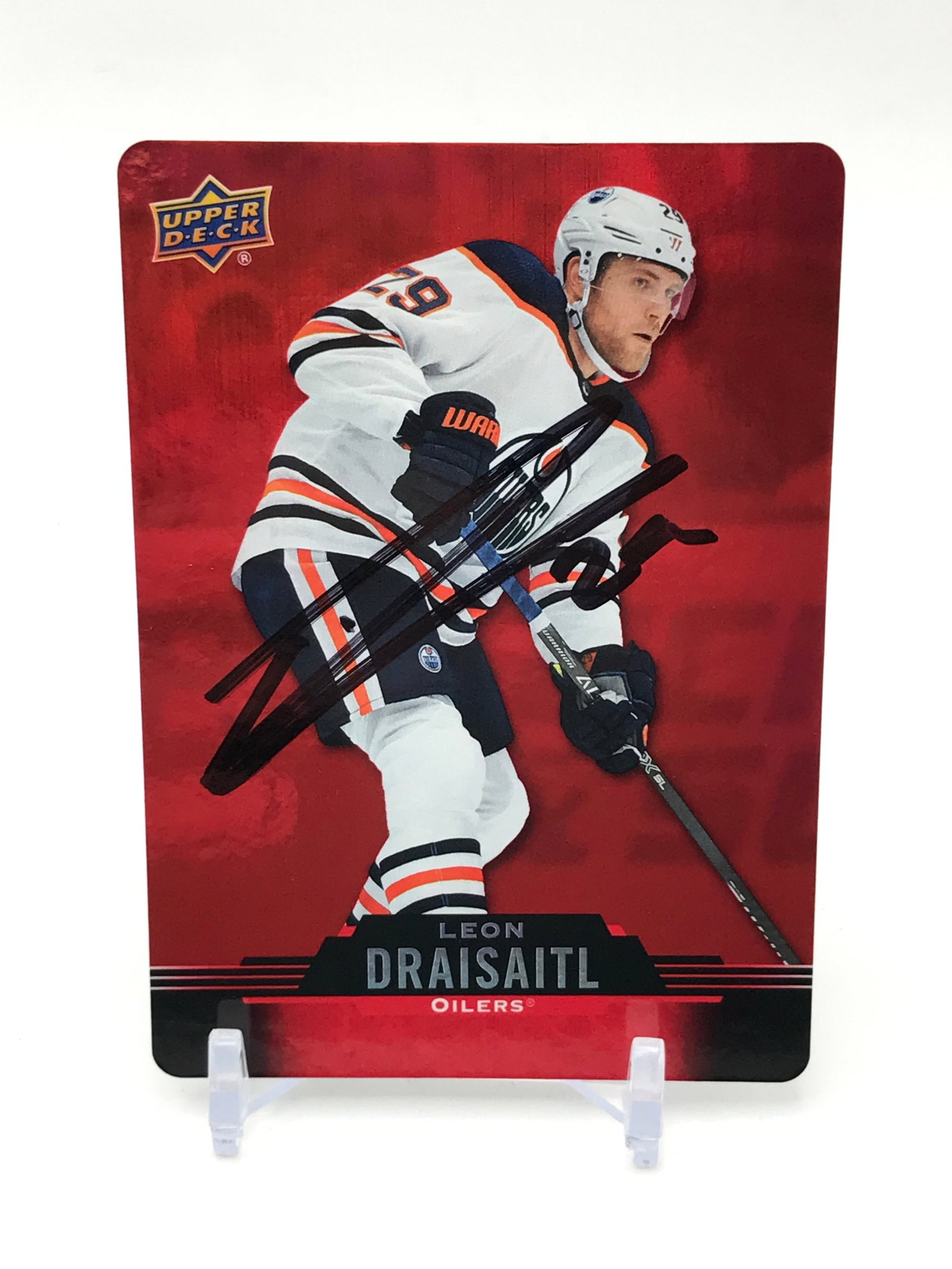 LEON DRAISAITL SIGNED TRADING CARD: Prices are in Canadian dollars