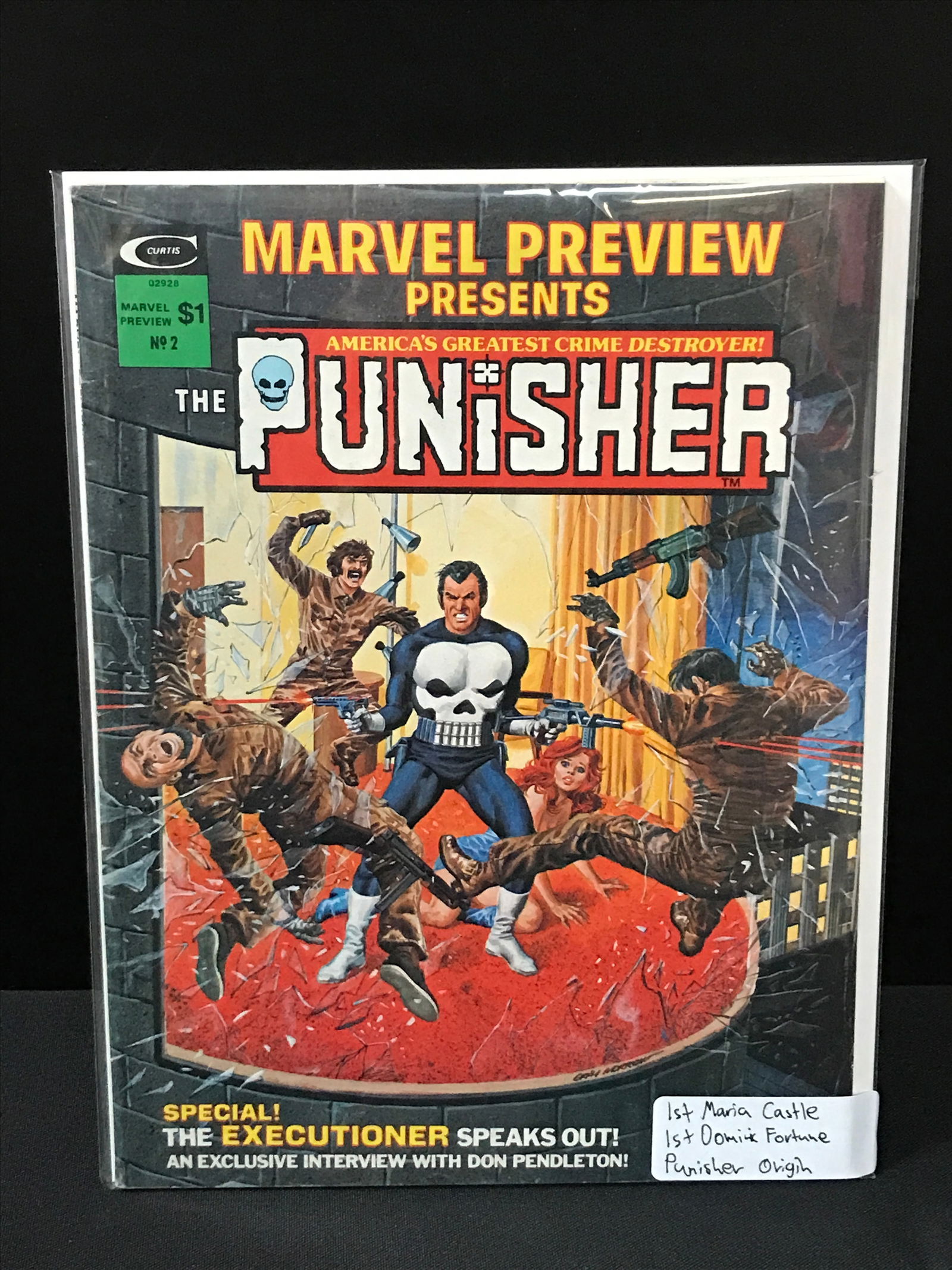CURTIS COMICS NO.2 PUNISHER: Prices are in Canadian dollars