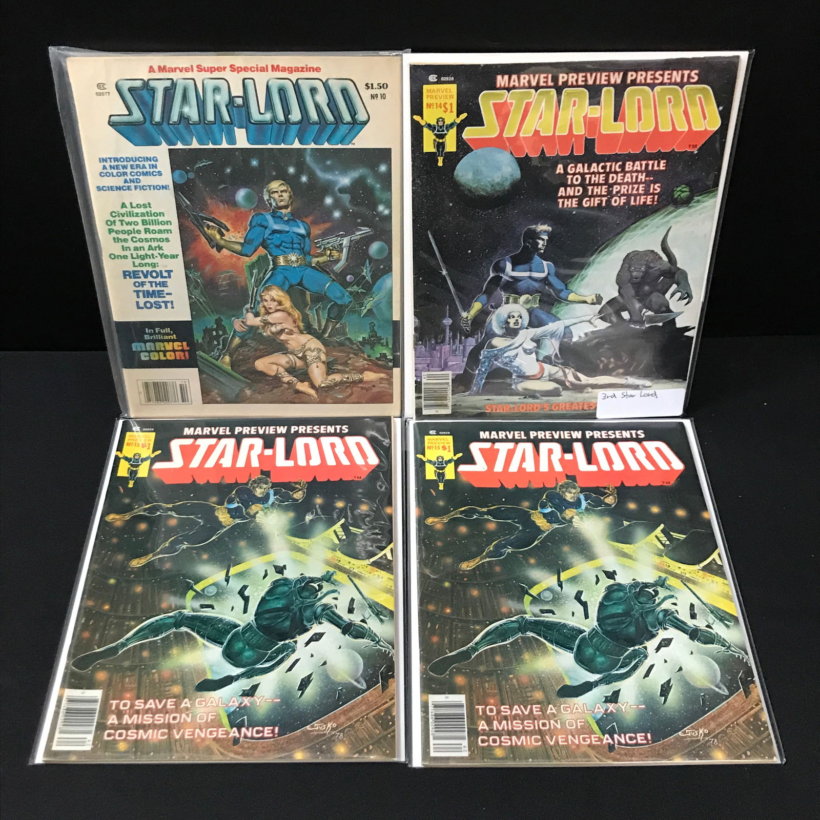 LOT OF 4 STAR-LORD COMICS (MARVEL COMICS): Prices are in Canadian dollars