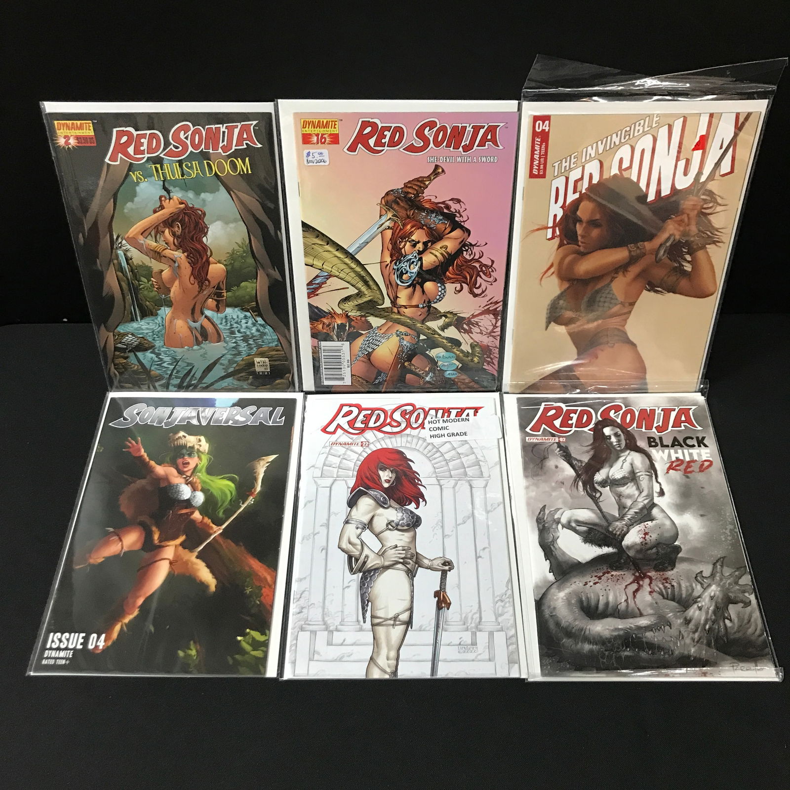 LOT OF 6 RED SONJA COMICS - DYNAMITE COMICS (1 of 1)