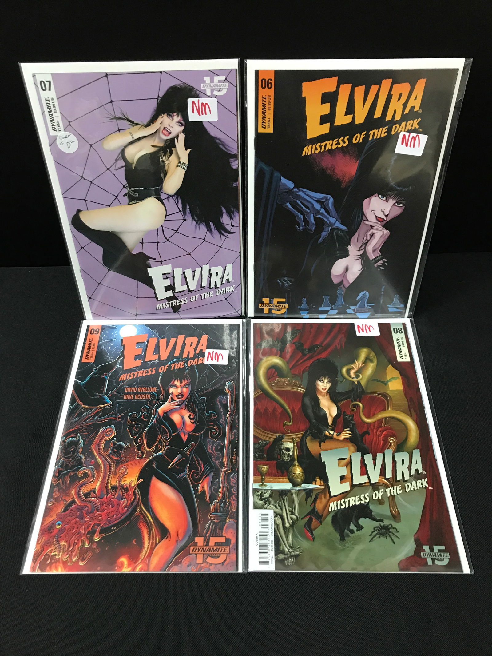 LOT OF 4 ELVIRA MISTRESS OF THE DARK - DYNAMITE COMICS: Prices are in Canadian dollars