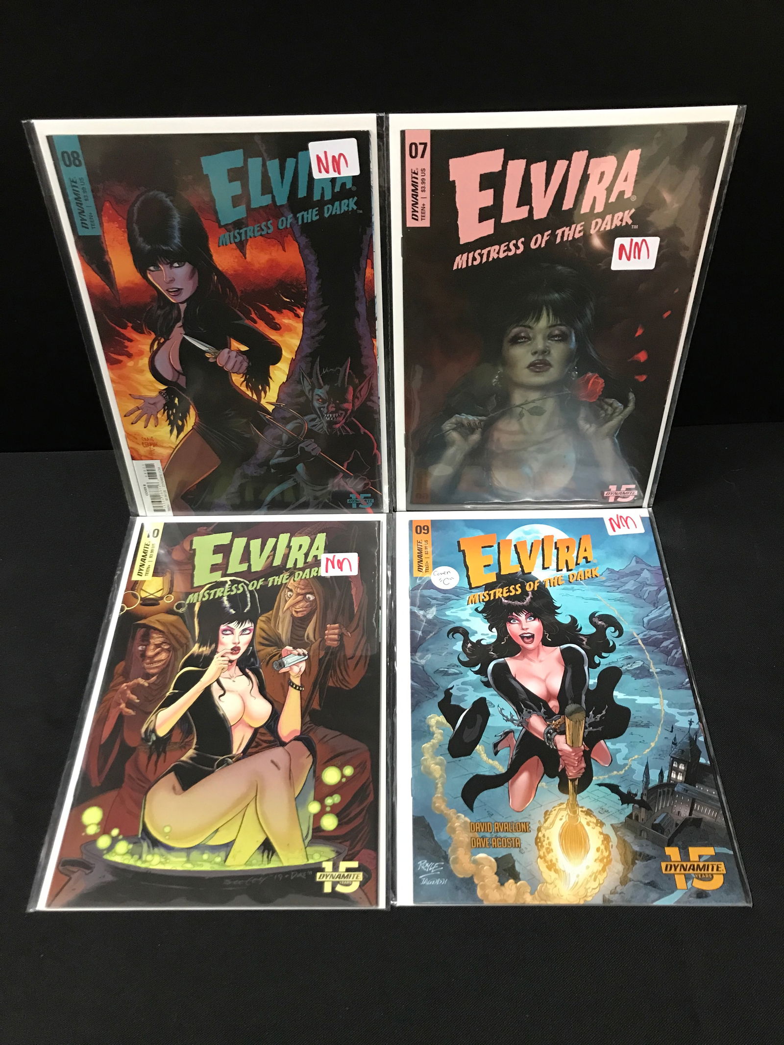 LOT OF 4 ELVIRA MISTRESS OF THE DARK - DYNAMITE COMICS: Prices are in Canadian dollars