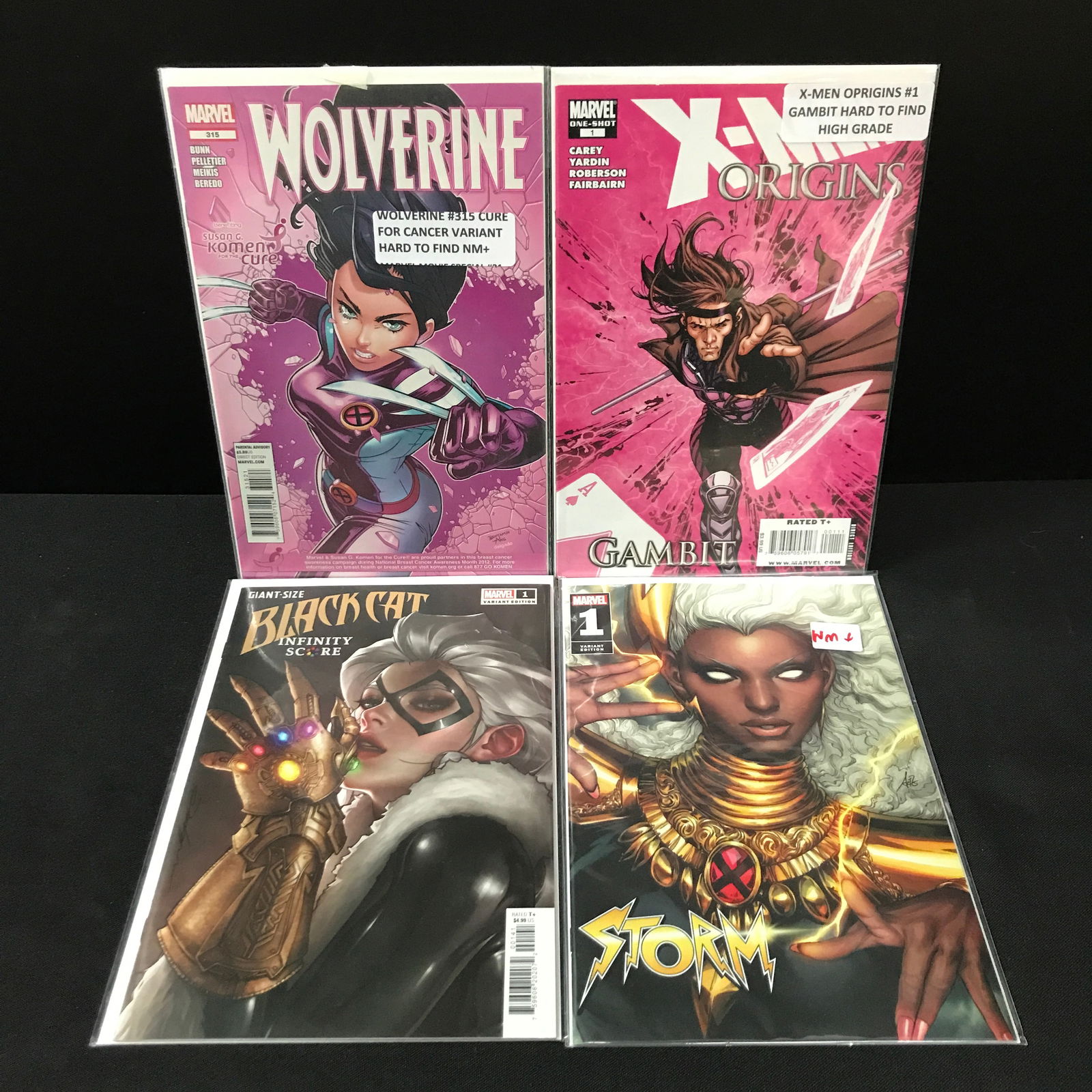 LOT OF 4 MIXED - MARVEL COMICS: Prices are in Canadian dollars