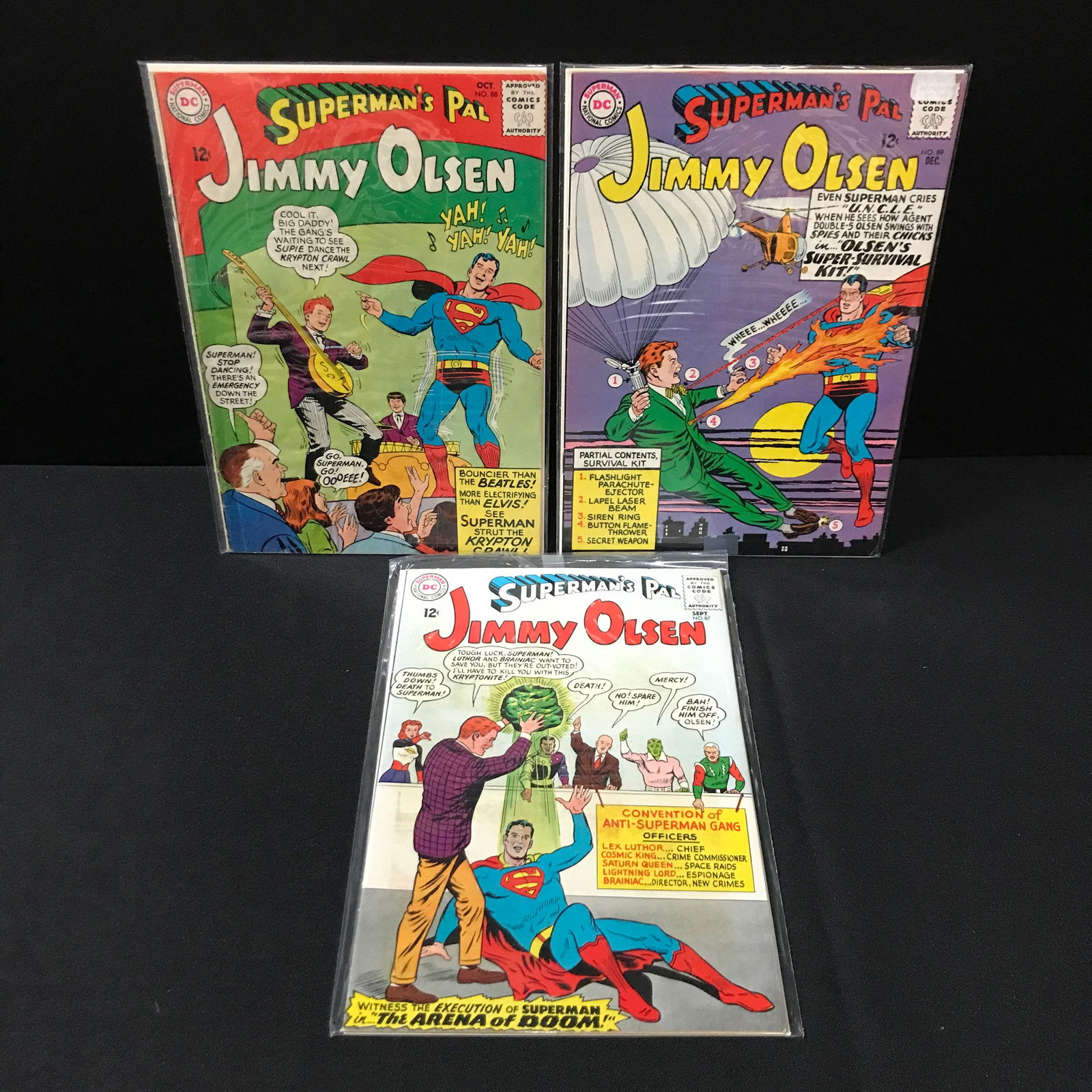 LOT OF 3 SUPERMAN'S PAL JIMMY OLSEN #87-89 - DC COMICS: Prices are in Canadian dollars