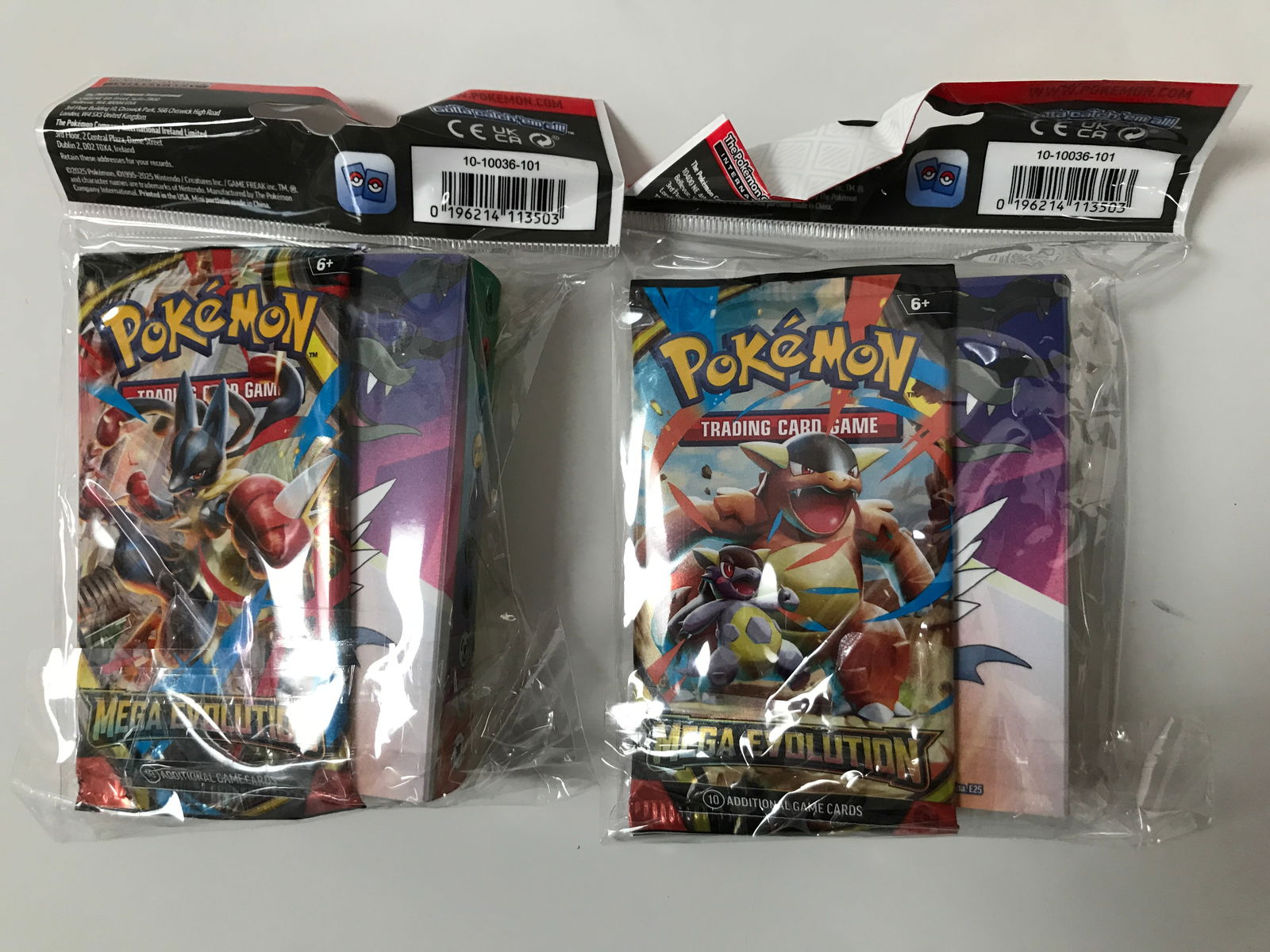 Lot of 2 Pokemon Trading Card Game: Mega Evolution expansion booster packs (1 of 1)