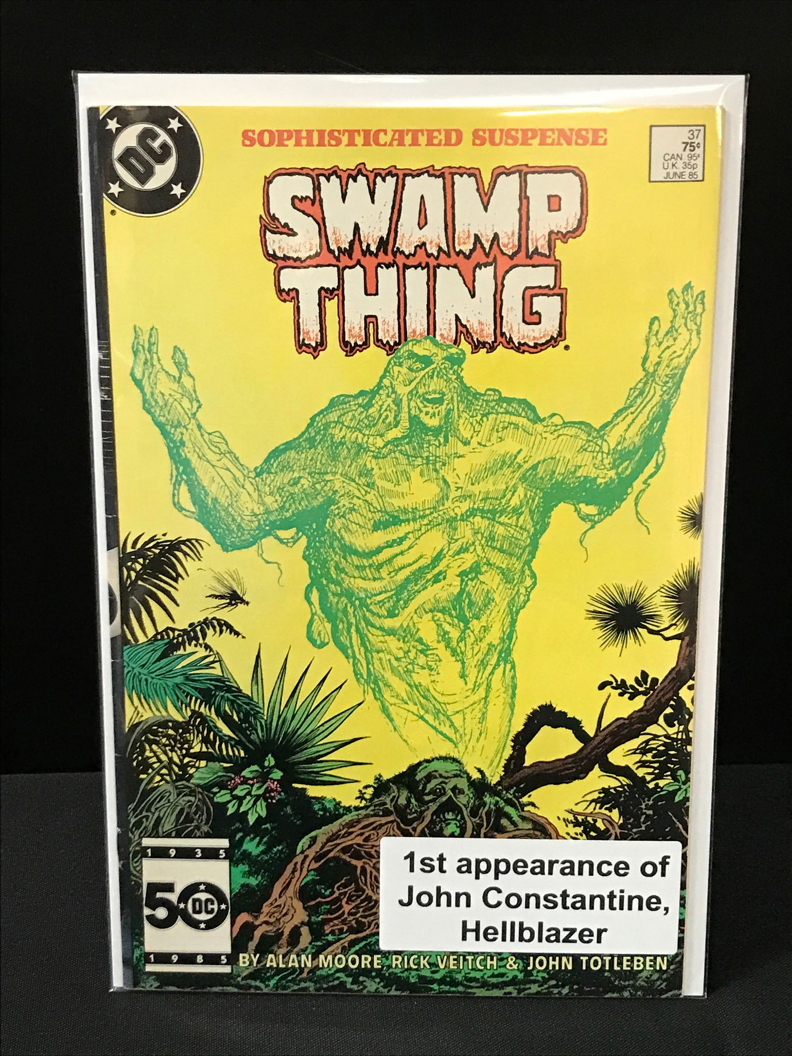 SWAMP THING #37 1ST APPEARANCE OF JOHN CONSTANTINE, HELLBLAZER - DC COMICS (1 of 1)