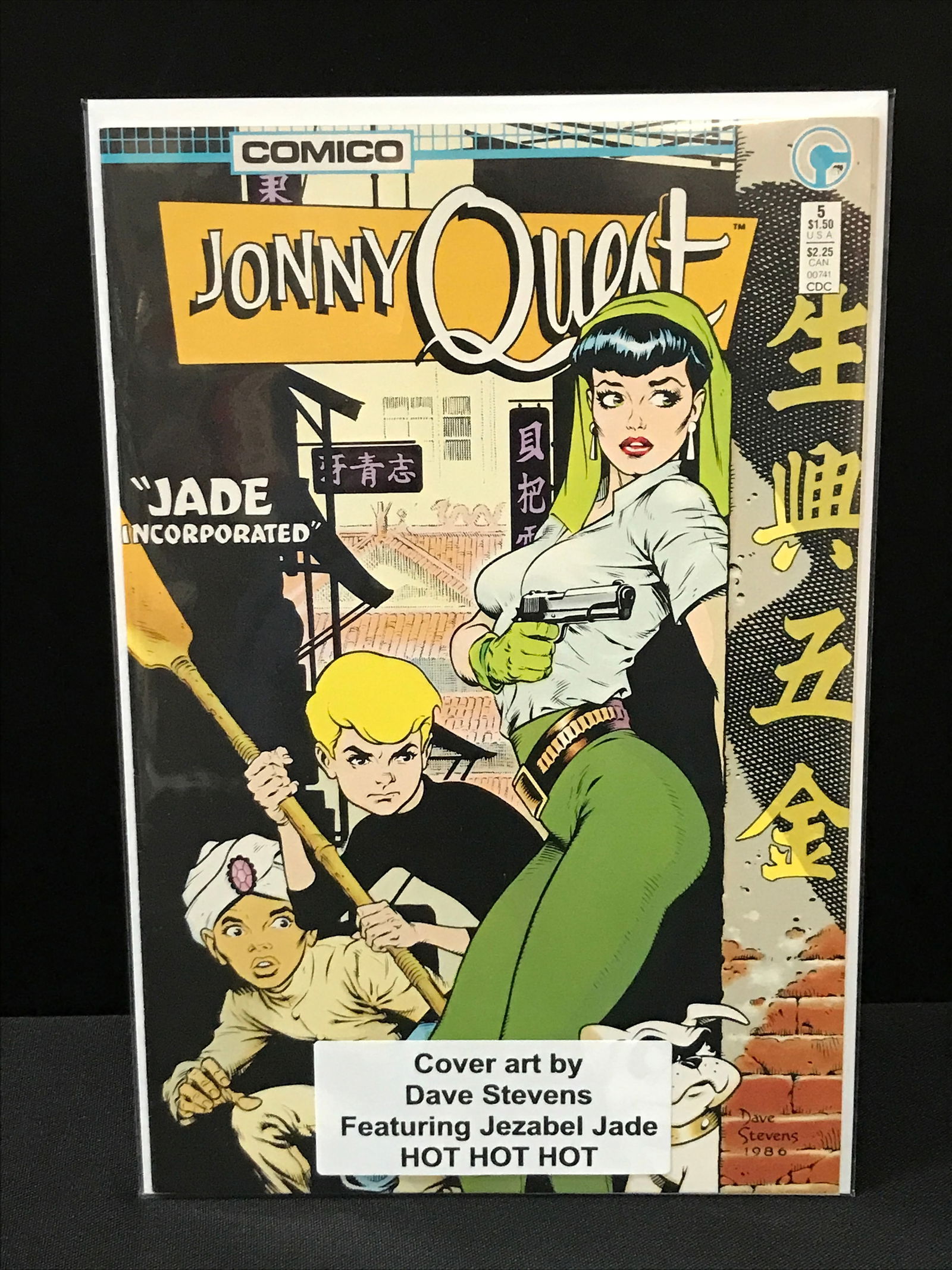 JONNY QUEST #5 - COMICO: Prices are in Canadian dollars