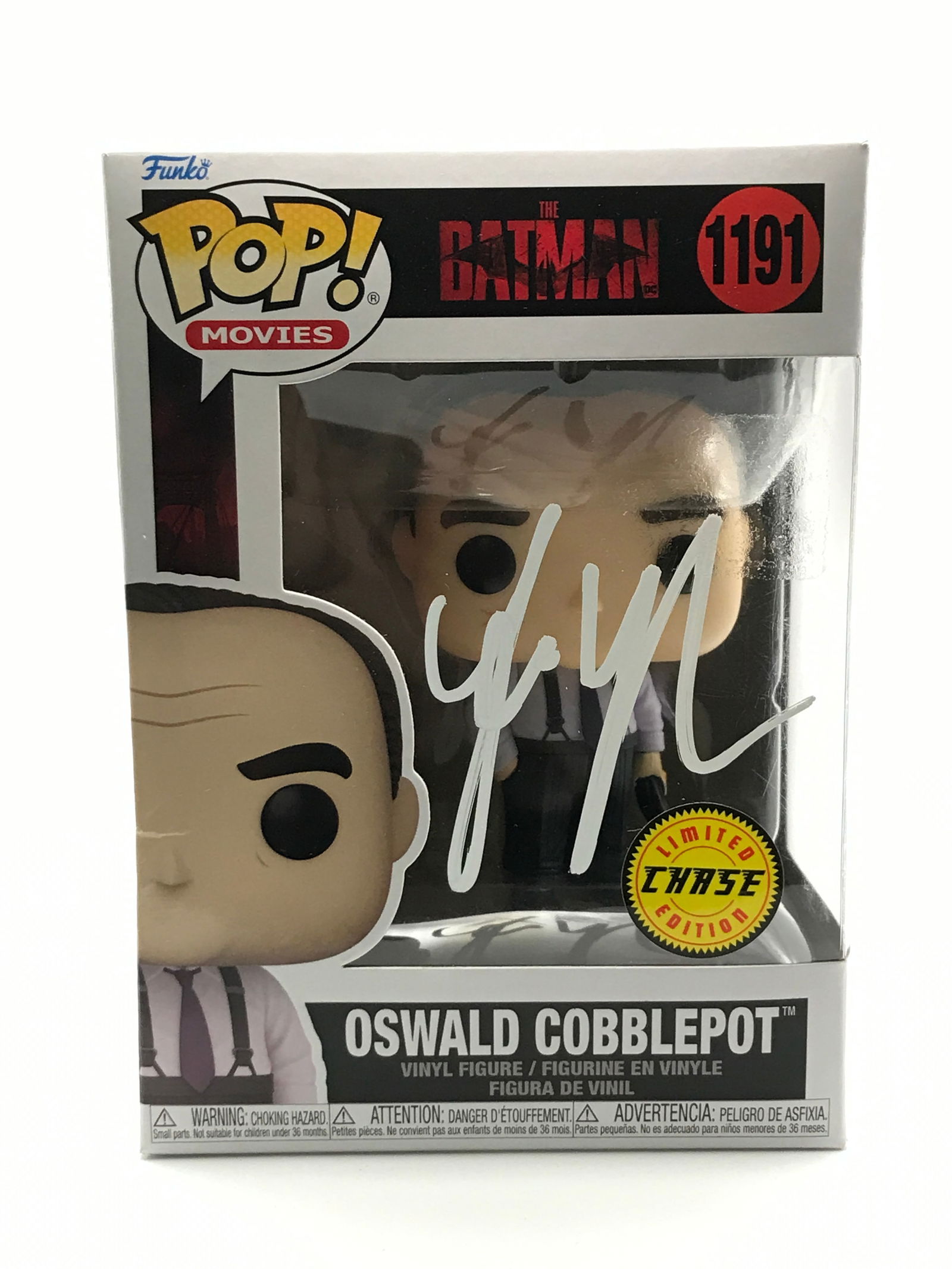 COLIN FARREL SIGNED OSWALD COBBLEPOT FUNKO POP - KB COA: Prices are in Canadian dollars