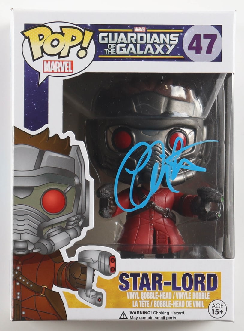 CHRIS PRATT SIGNED STAR LORD FUNKO POP - BECKETT COA (1 of 2)
