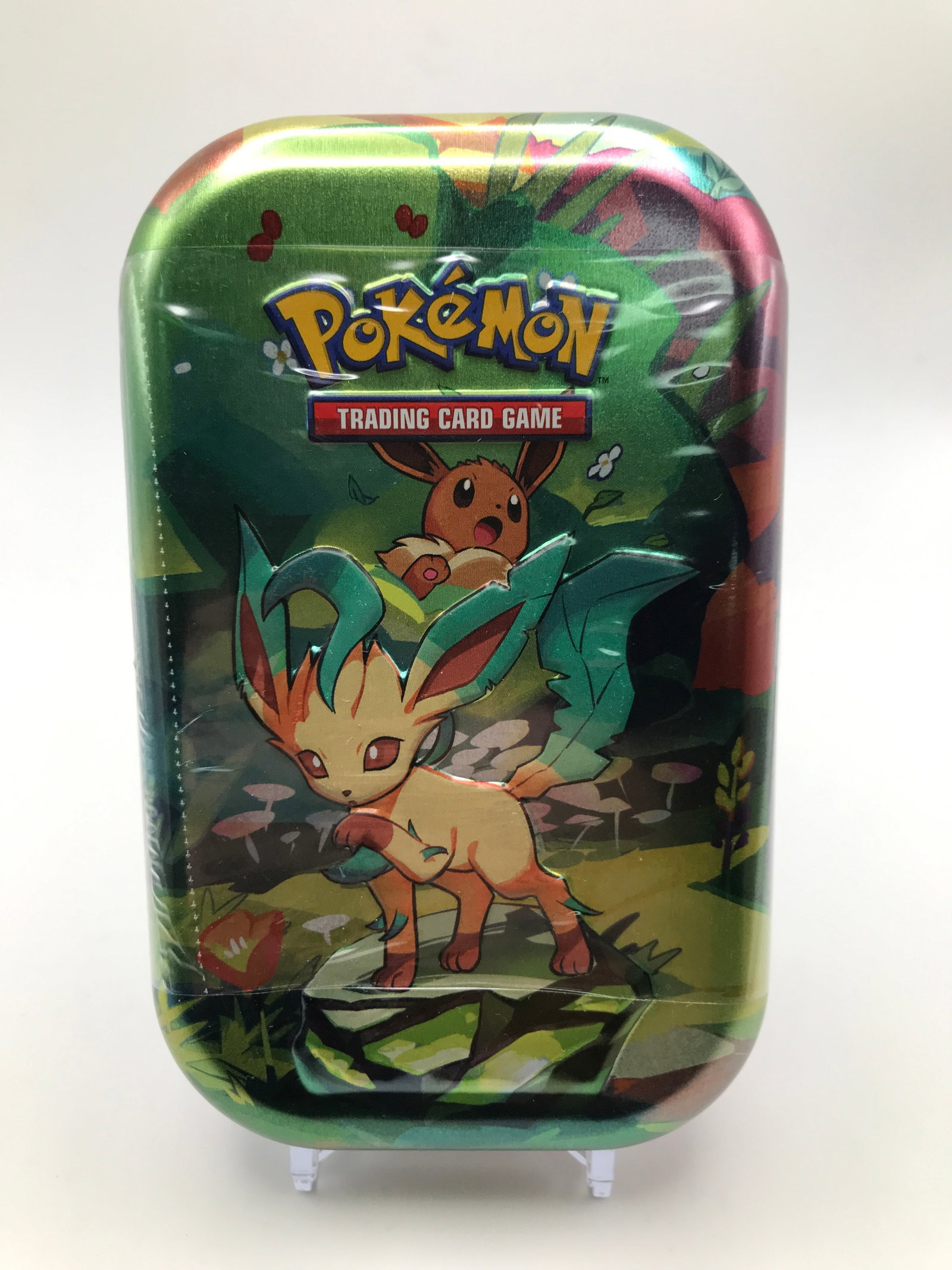 Pokemon TCG: Scarlet & Violet[x=#8212/]Prismatic Evolutions Mini Tin featuring the Pok?mon Leafeon: Prices are in Canadian dollars
