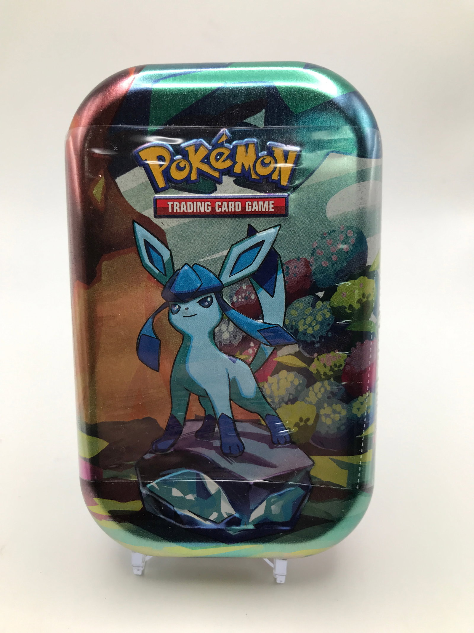 Pokemon TCG: Scarlet & Violet[x=#8212/]Prismatic Evolutions Mini Tin featuring the character Glaceon: Prices are in Canadian dollars