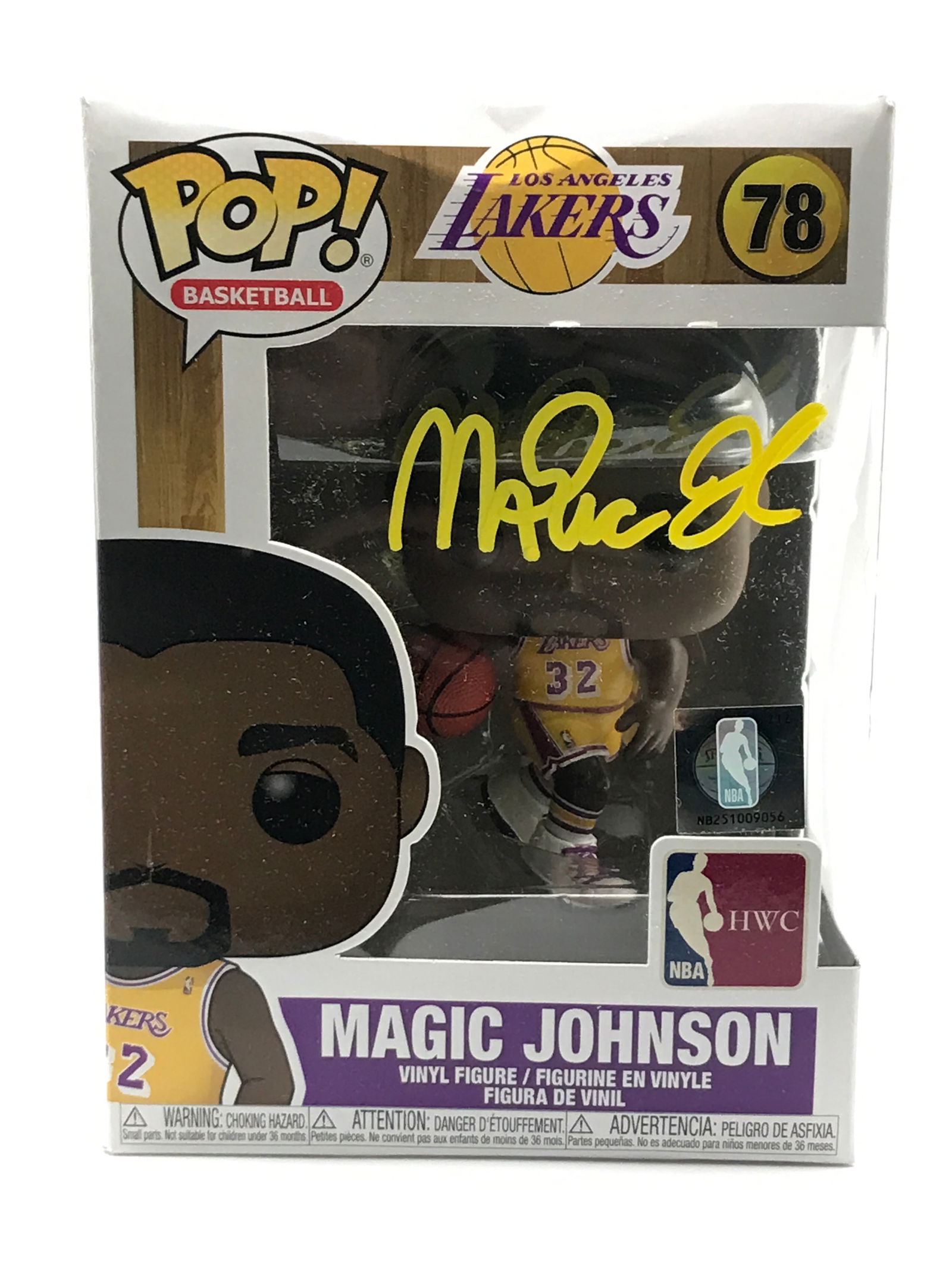 MAGIC JOHNSON SIGNED FUNKO POP - ACE COA (1 of 2)