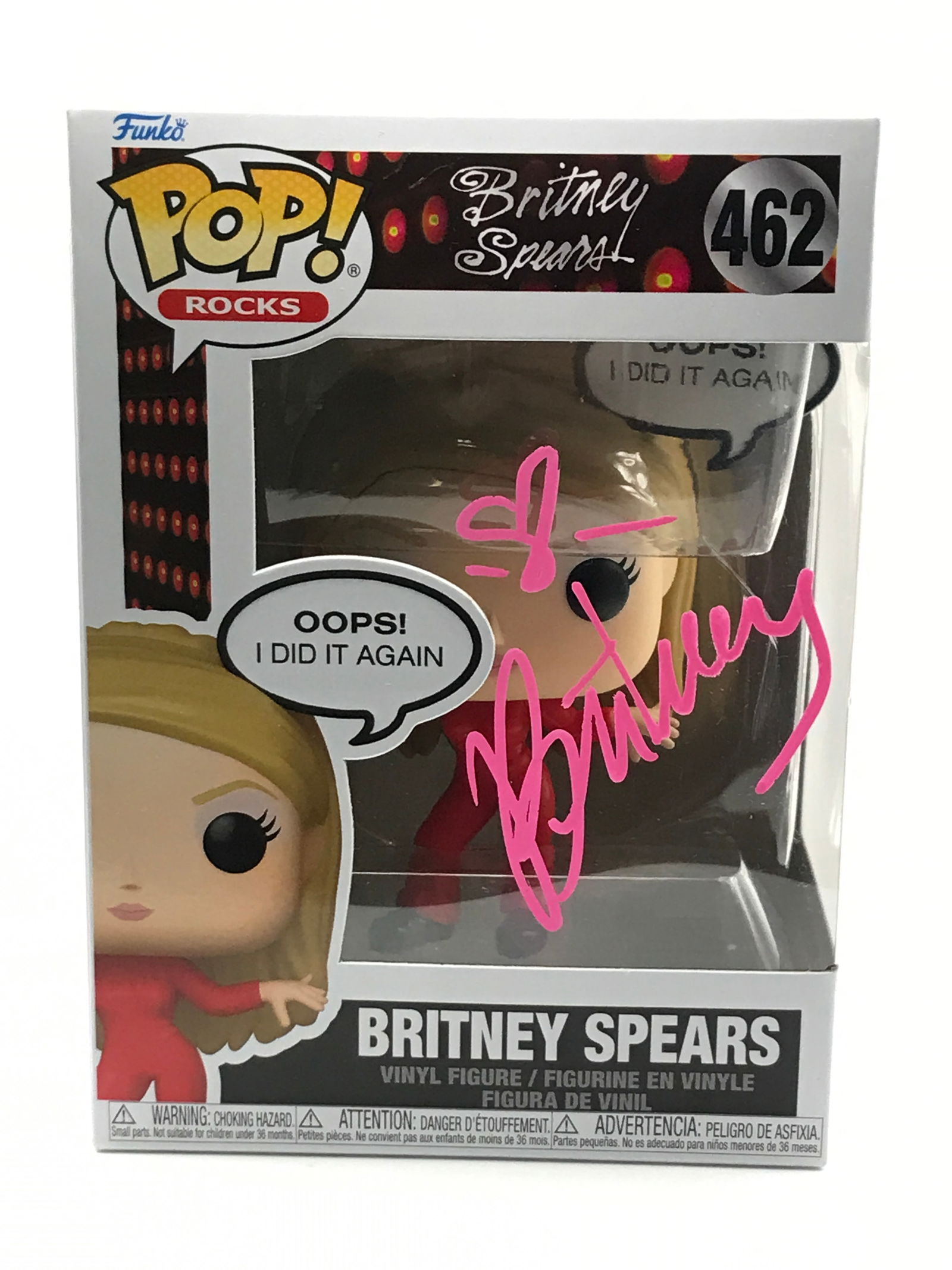 BRITNEY SPEARS SIGNED FUNKO POP - ACE COA (1 of 2)