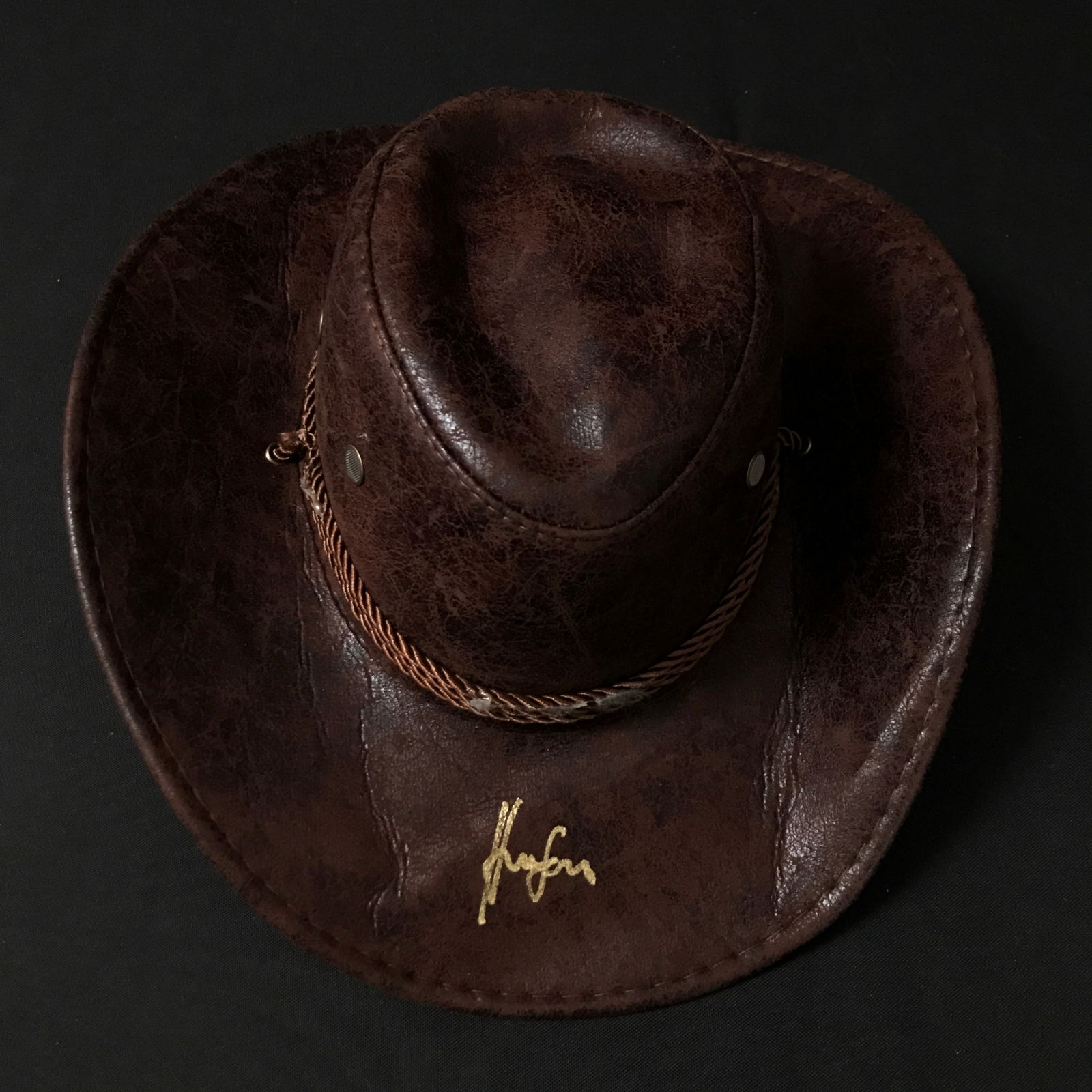 HARRISON FORD SIGNED IDIANA JONES HAT - KB COA (1 of 1)