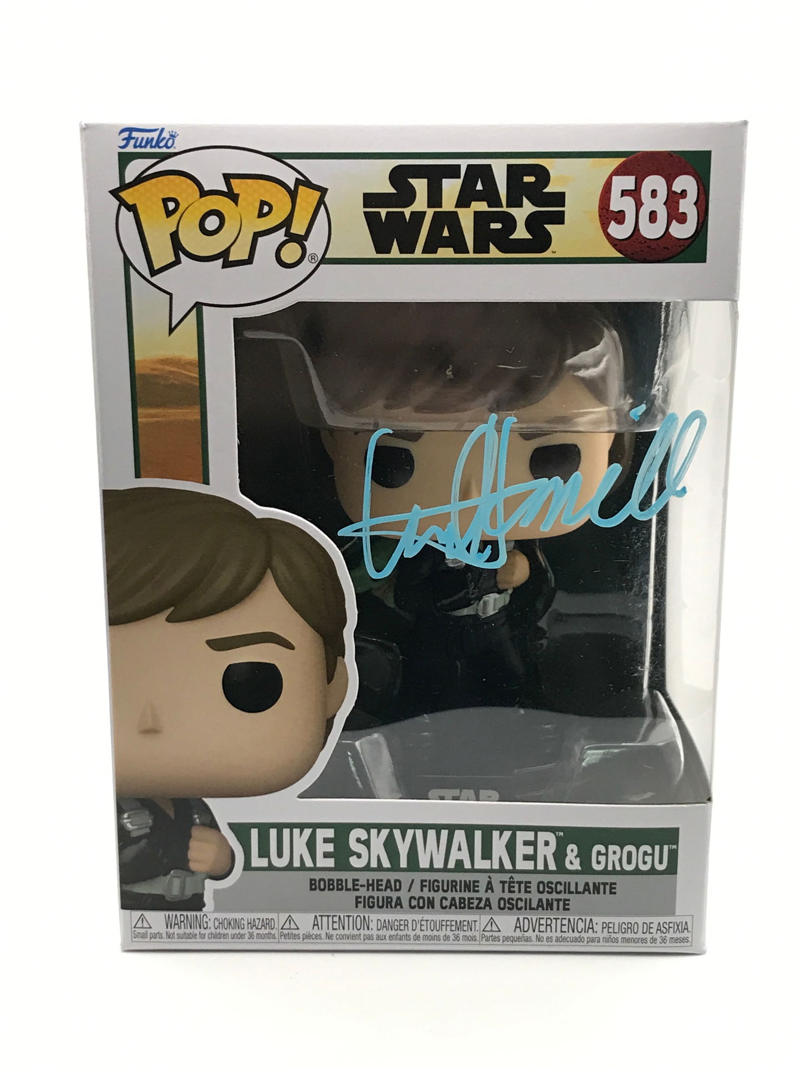 MARK HAMILL SIGNED LUKE SKYWALKER FUNKO POP - KB COA: Prices are in Canadian dollars