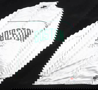 LARRY BIRD SIGNED WARM UP JACKET (BECKETT COA): Prices are in Canadian